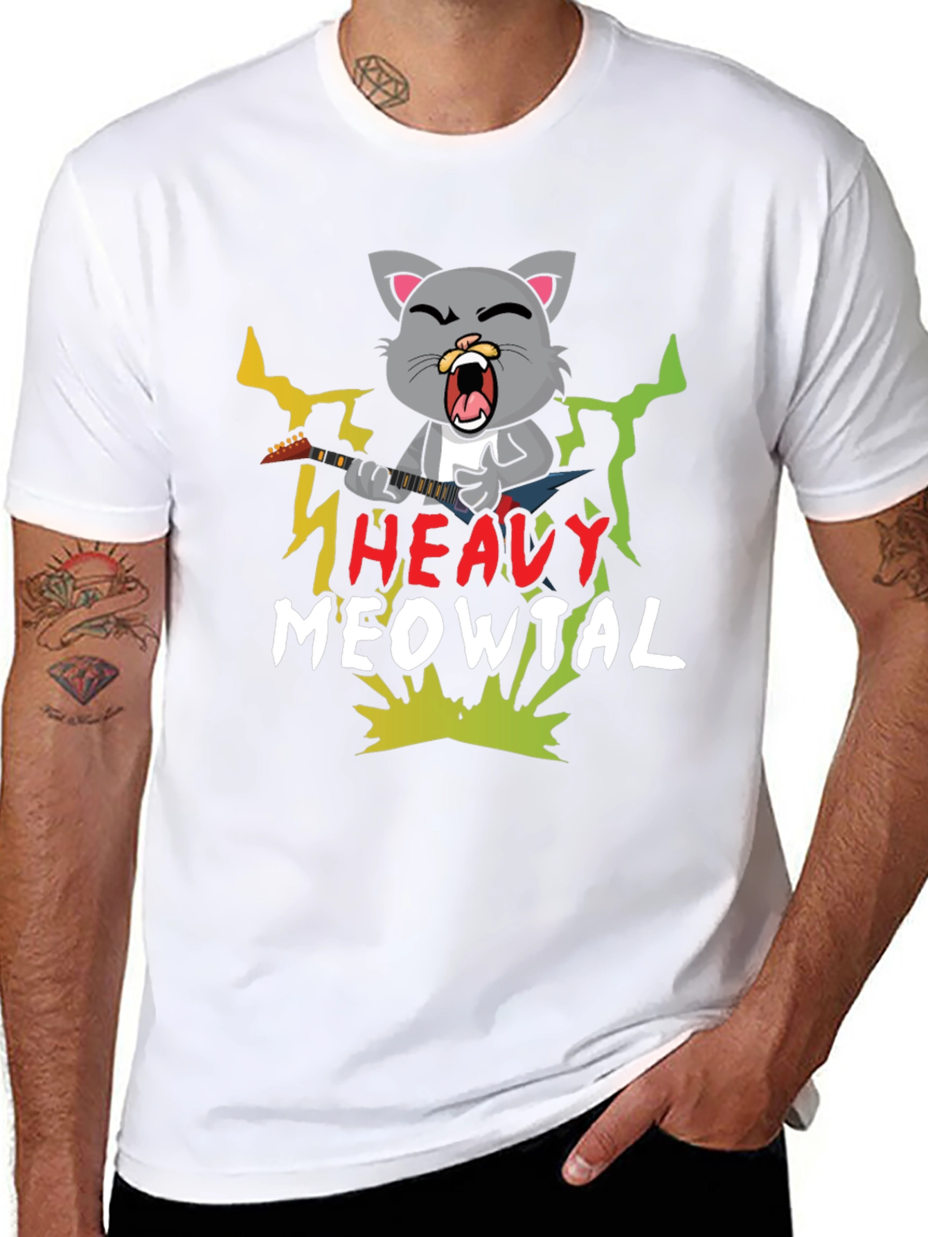 Heavy Meowtal T-Shirt