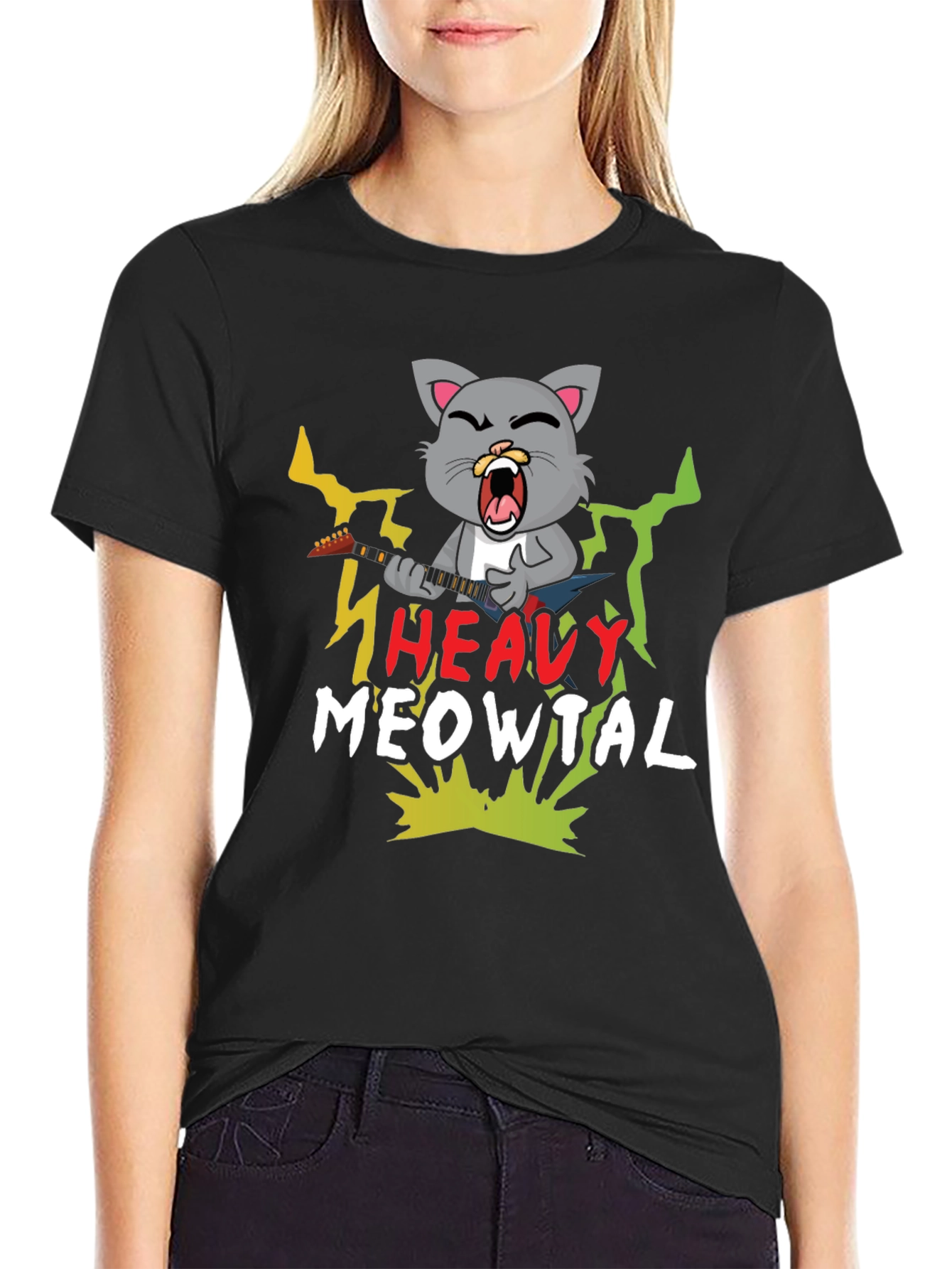 Heavy Meowtal T-Shirt