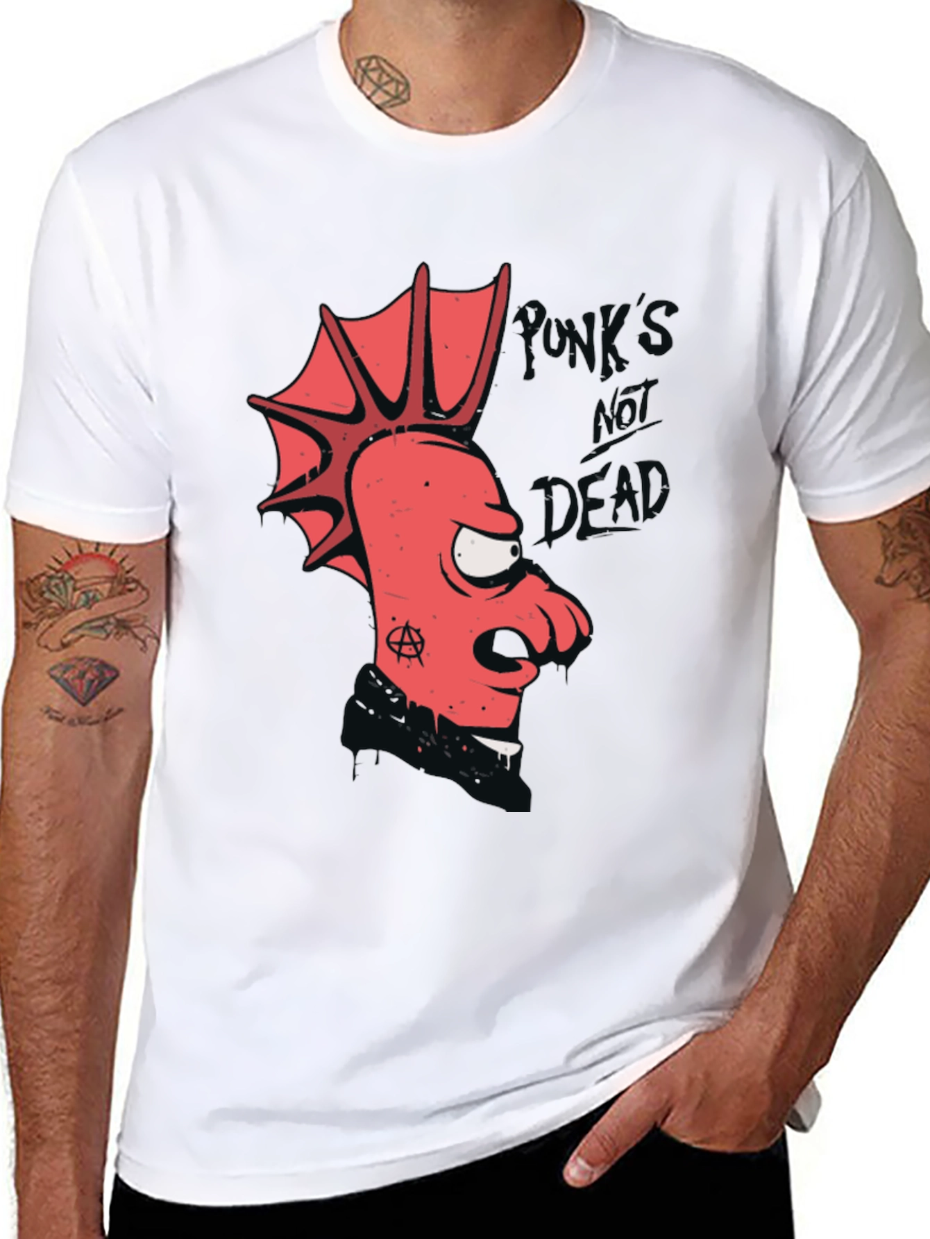 Futurama Zoidberg Punk Rocker Graphic T-Shirt