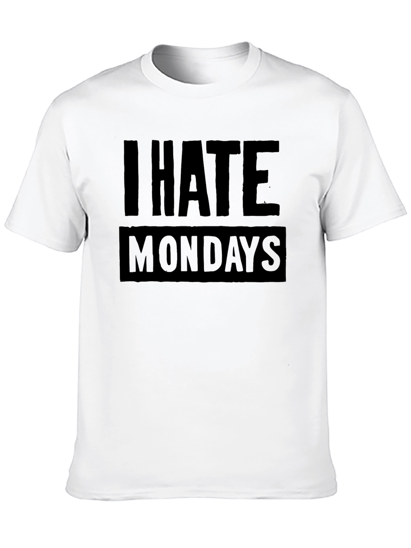 I Hate Mondays Graphic T-Shirt - Black Cotton Tee