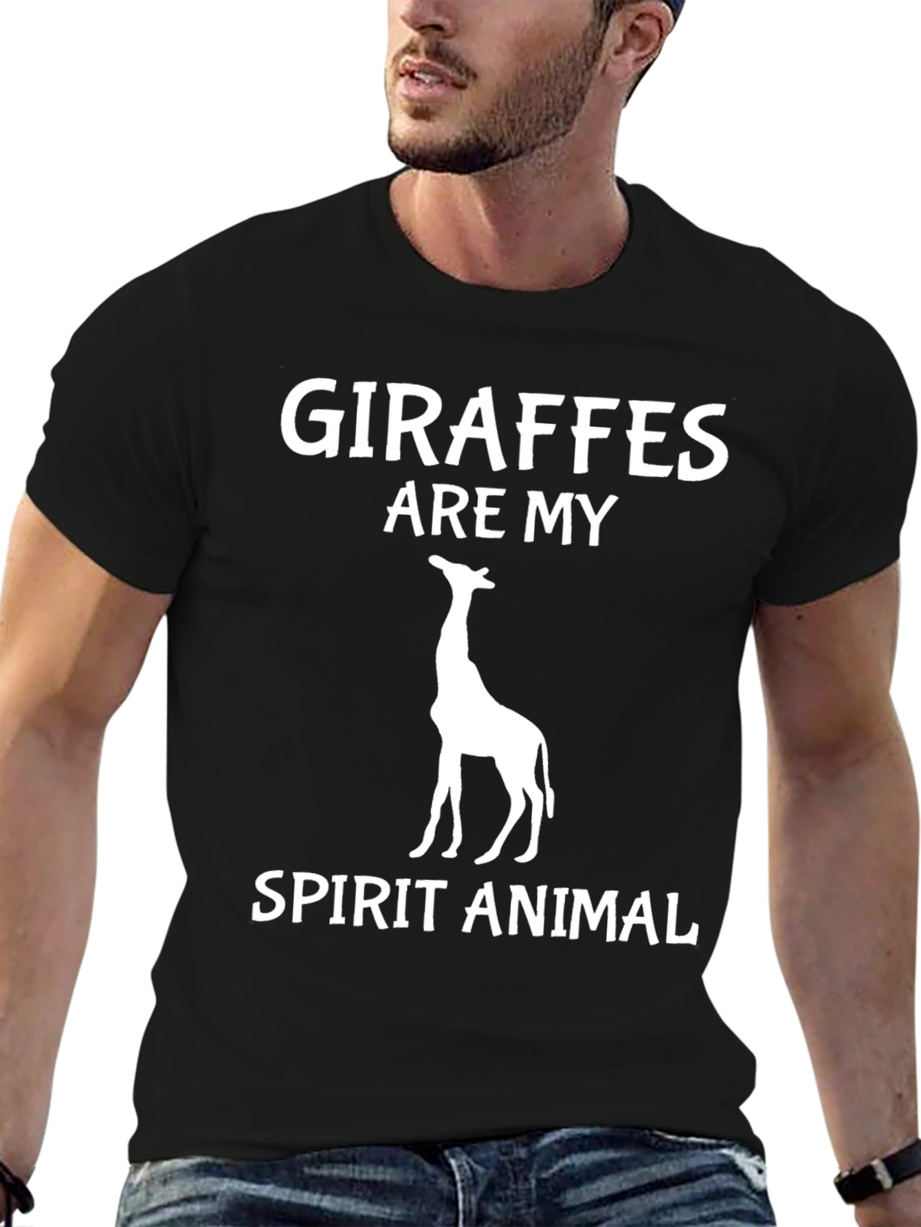 Giraffe Spirit Animal Graphic Tee