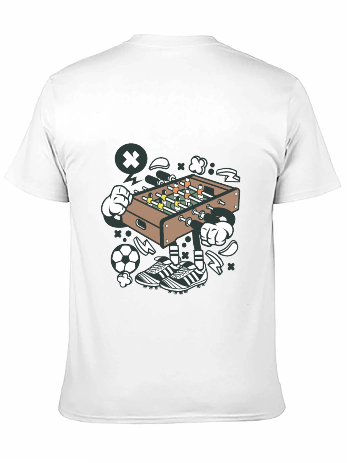 Foosball Cartoon Graphic Tee