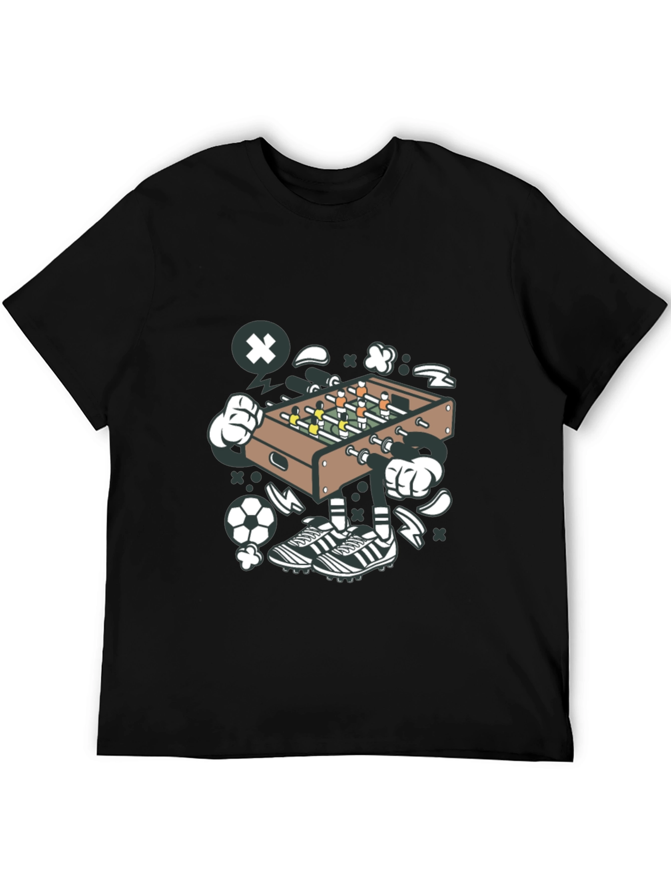 Foosball Cartoon Graphic Tee