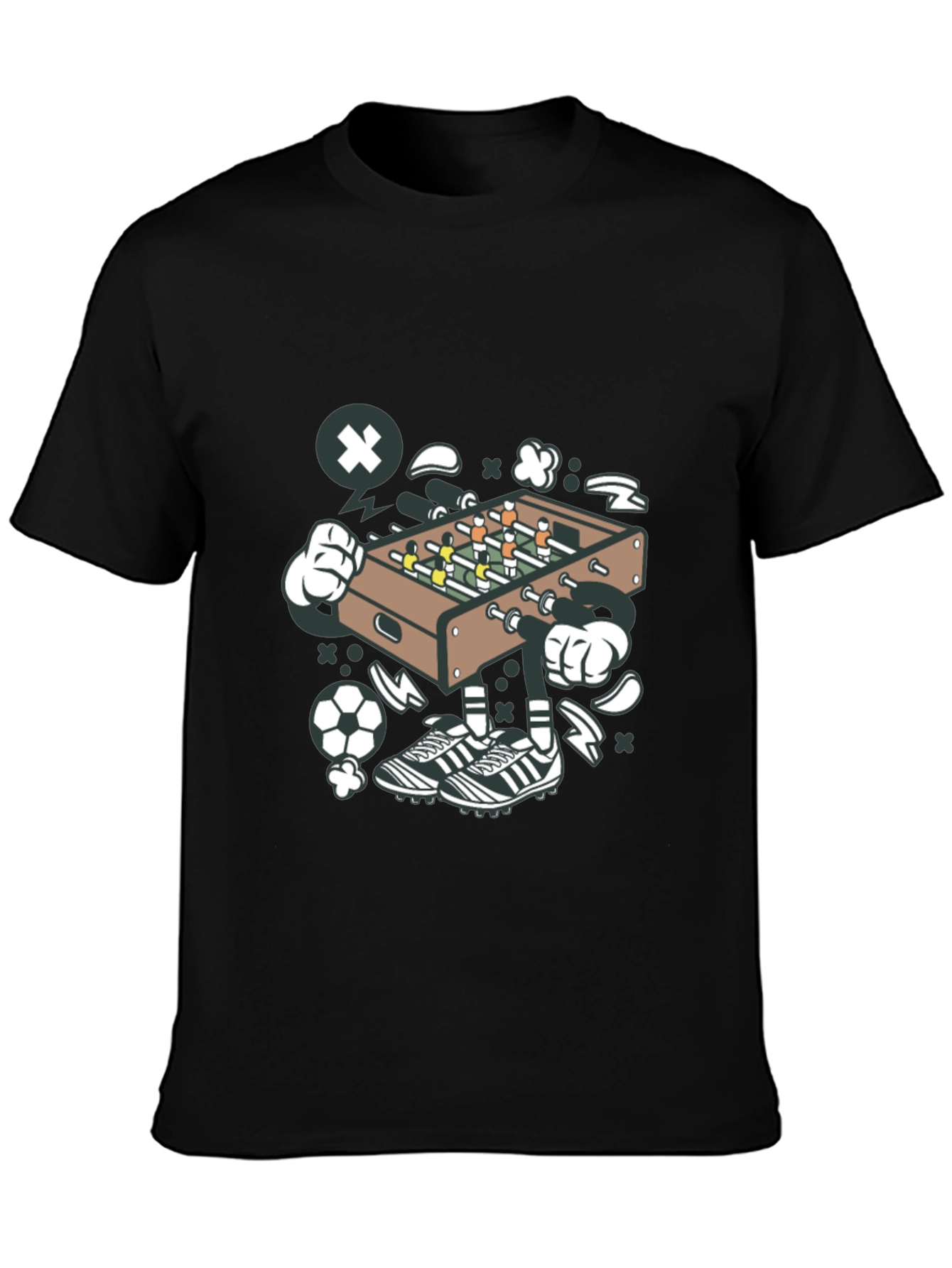 Foosball Cartoon Graphic Tee