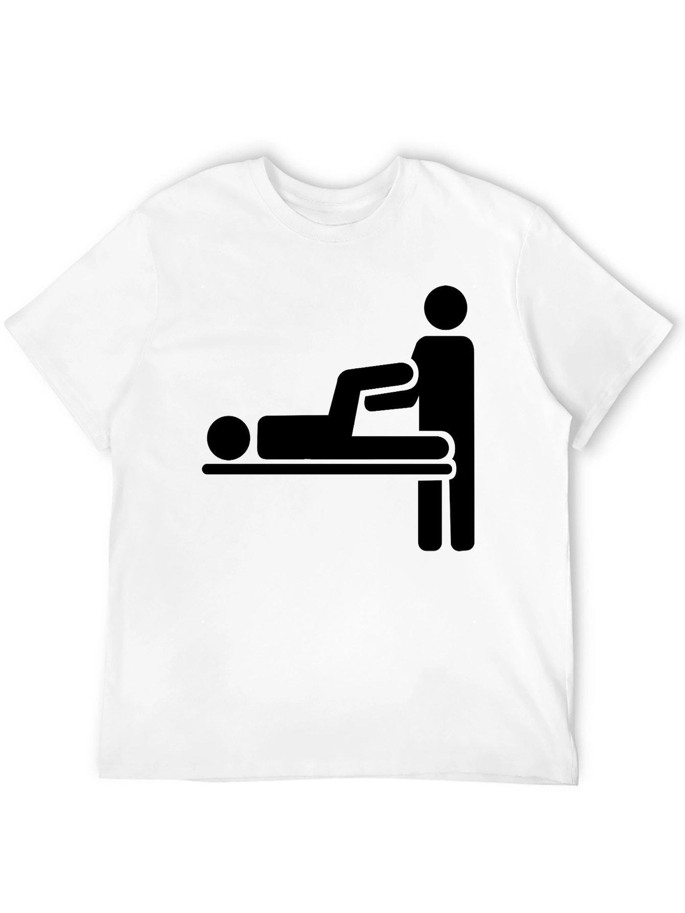 Funny Chiropractic Adjustment Stick Figure T-Shirt