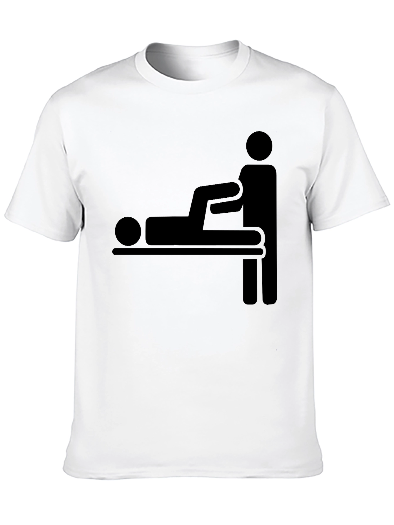 Funny Chiropractic Adjustment Stick Figure T-Shirt