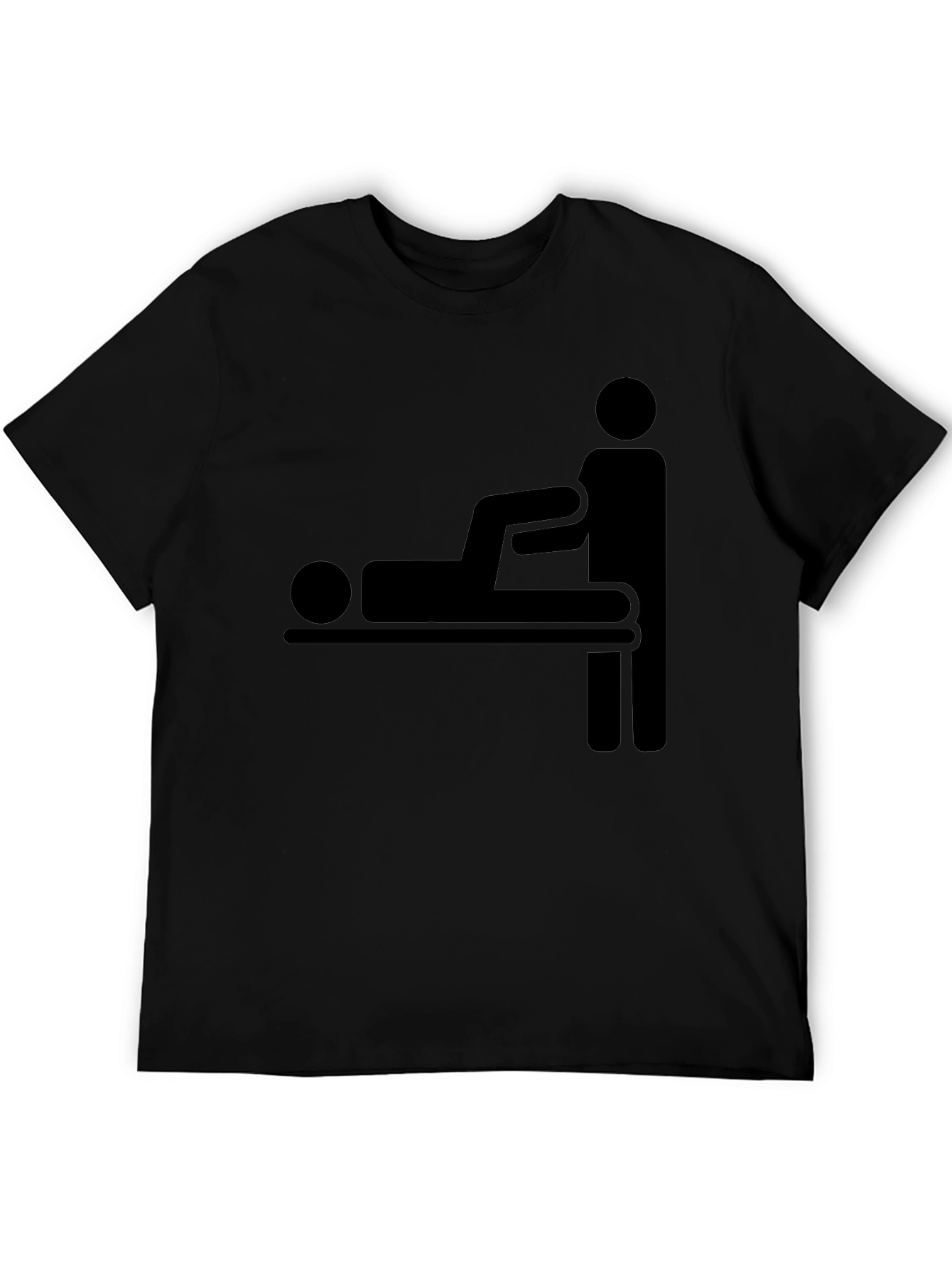 Funny Chiropractic Adjustment Stick Figure T-Shirt