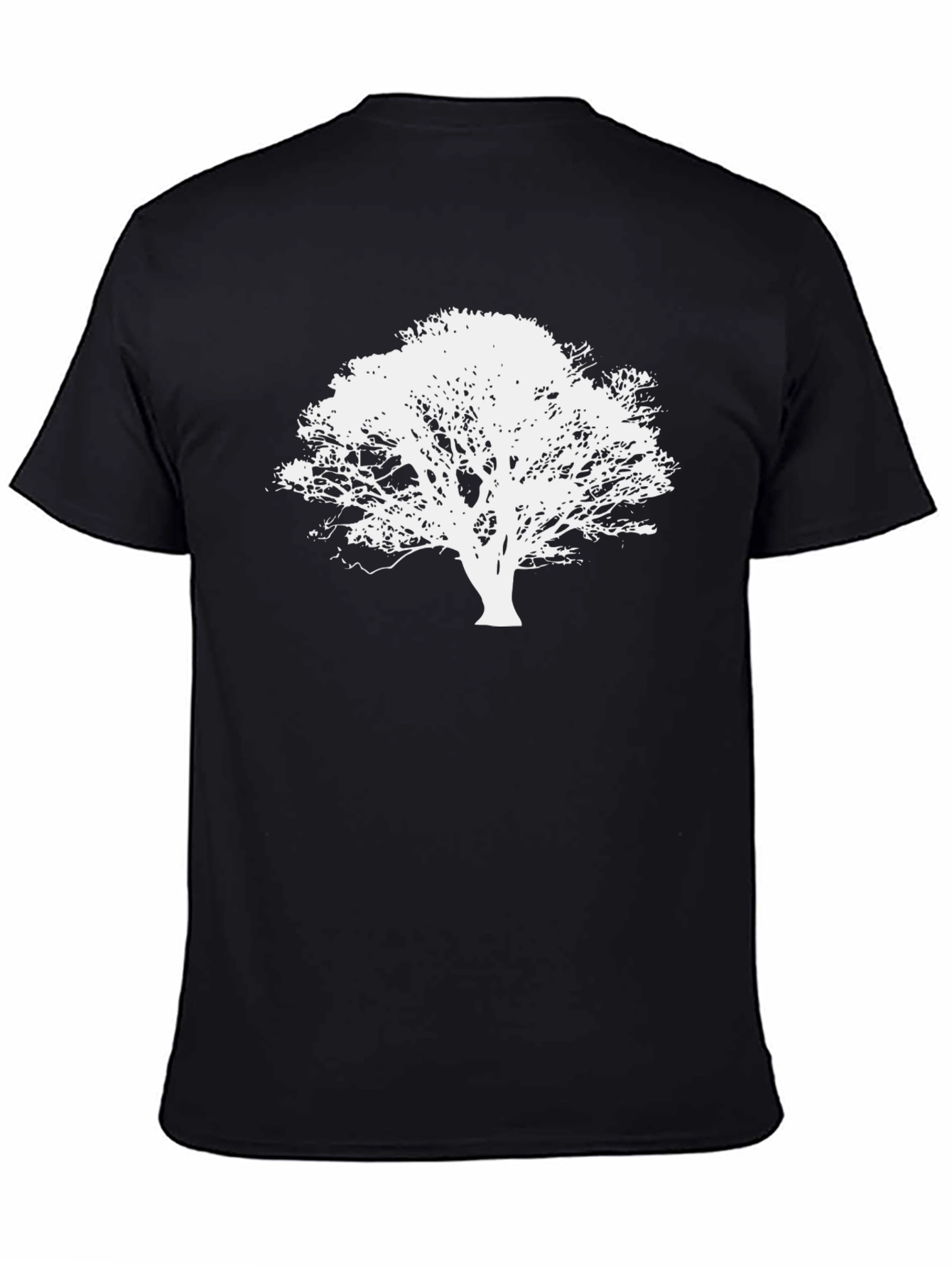 Nature Tree Silhouette Black T-Shirt