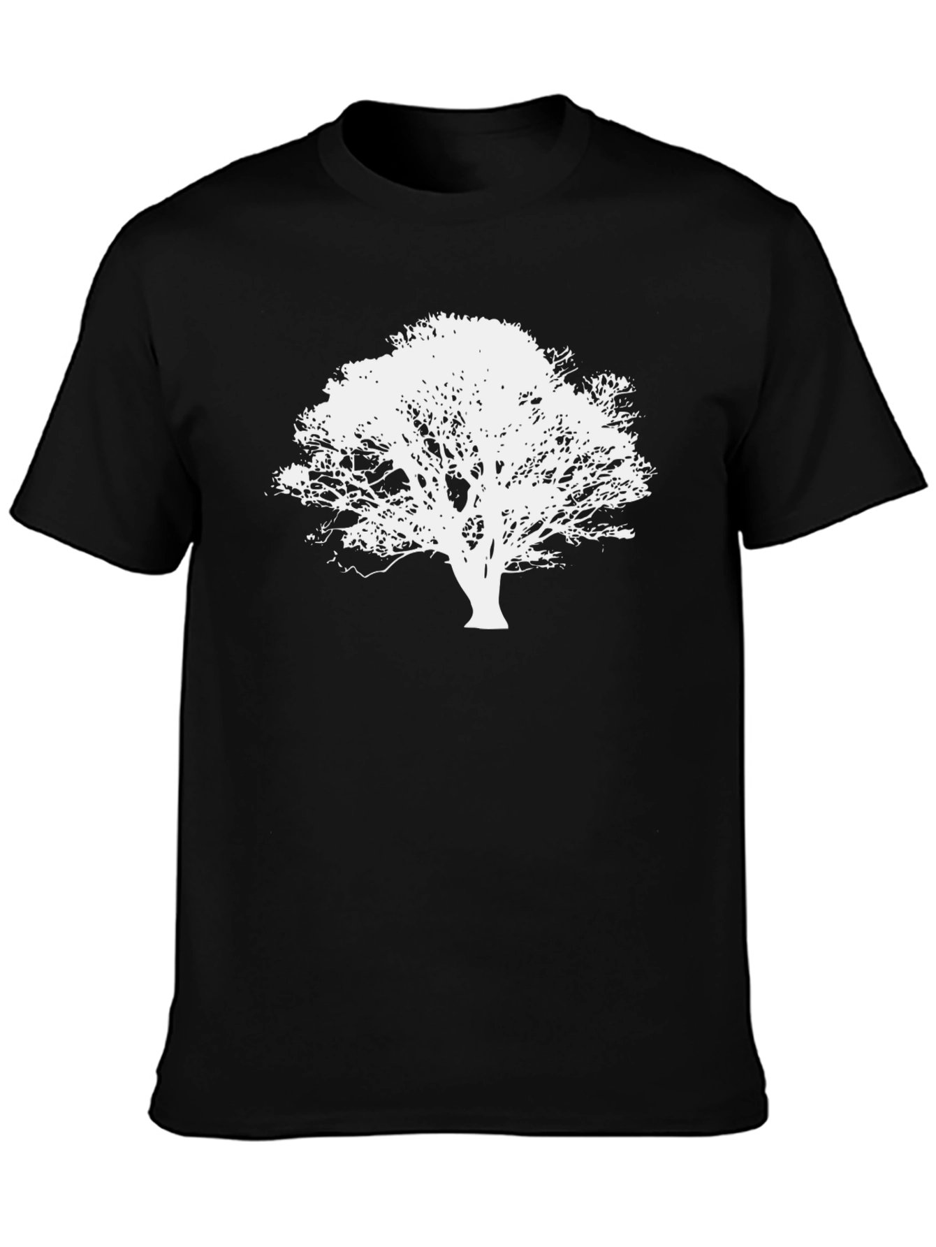 Nature Tree Silhouette Black T-Shirt