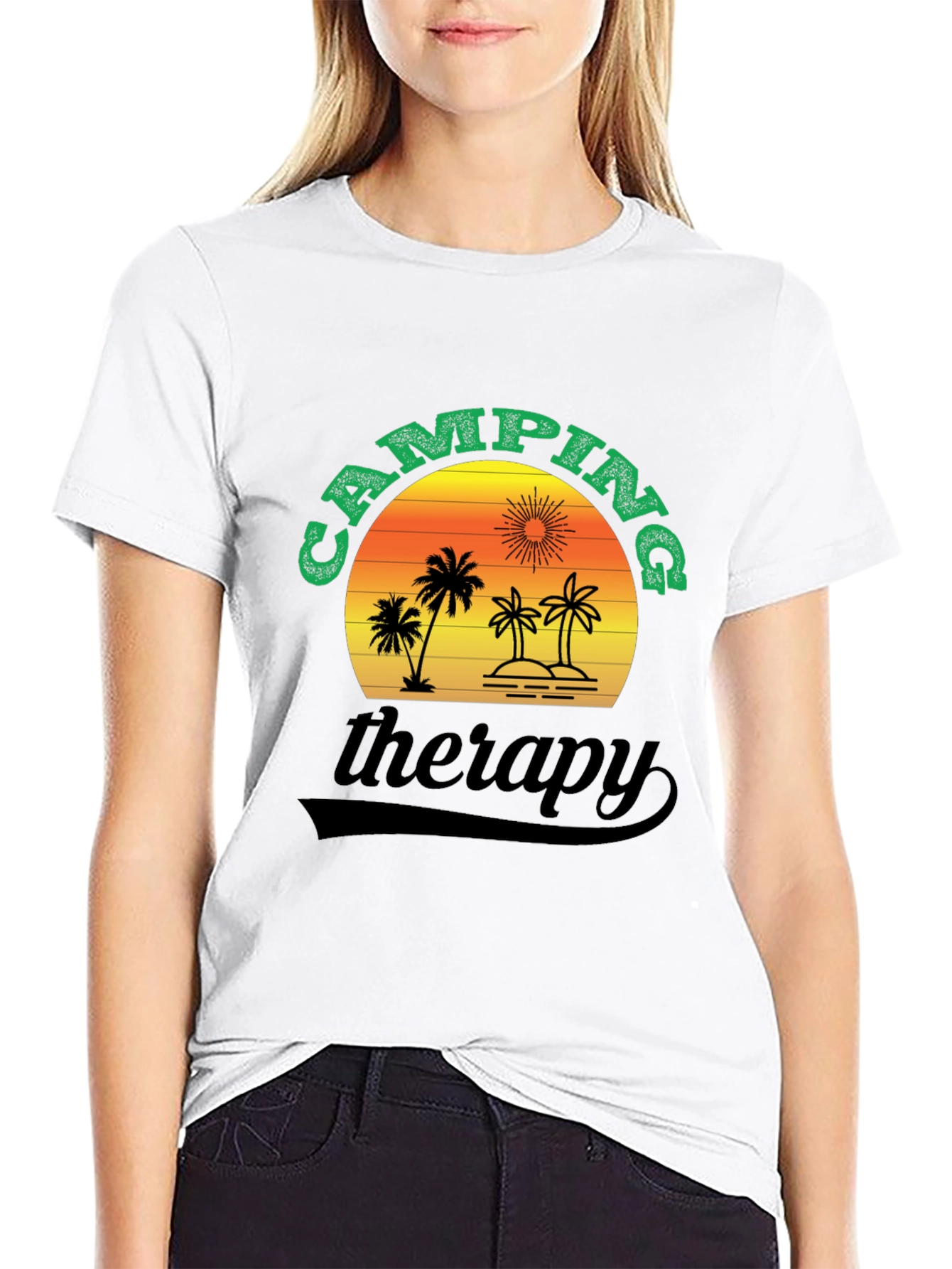 Camping Therapy T-Shirt - Nature Adventure Tee