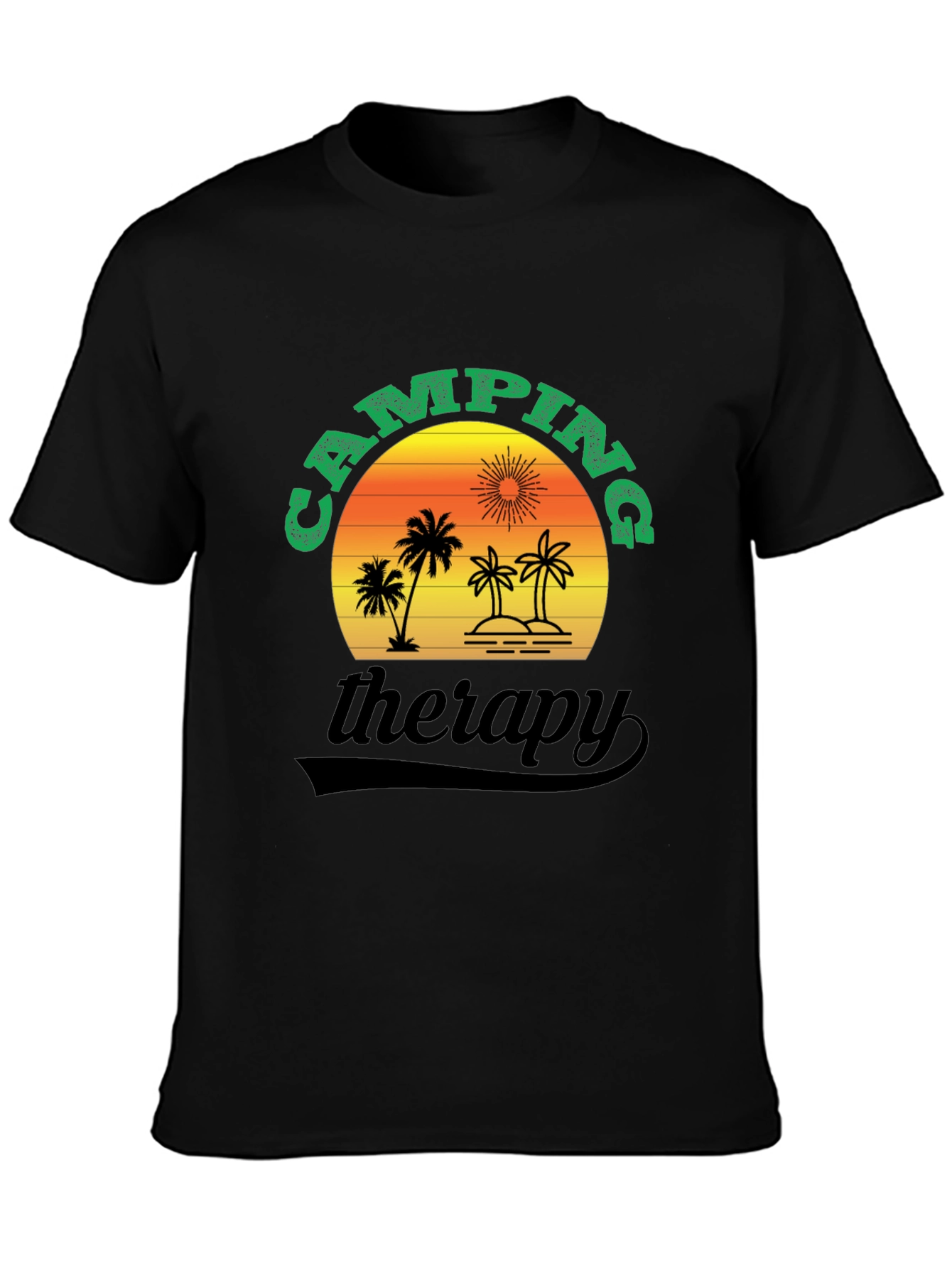 Camping Therapy T-Shirt - Nature Adventure Tee