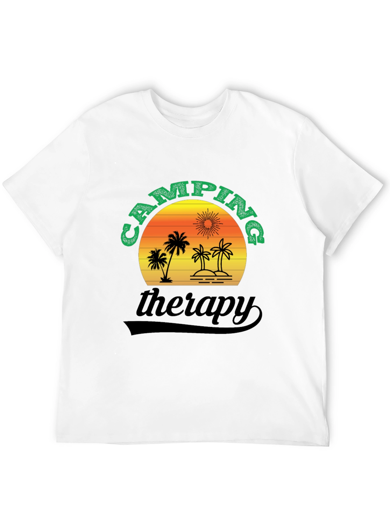 Camping Therapy T-Shirt - Nature Adventure Tee