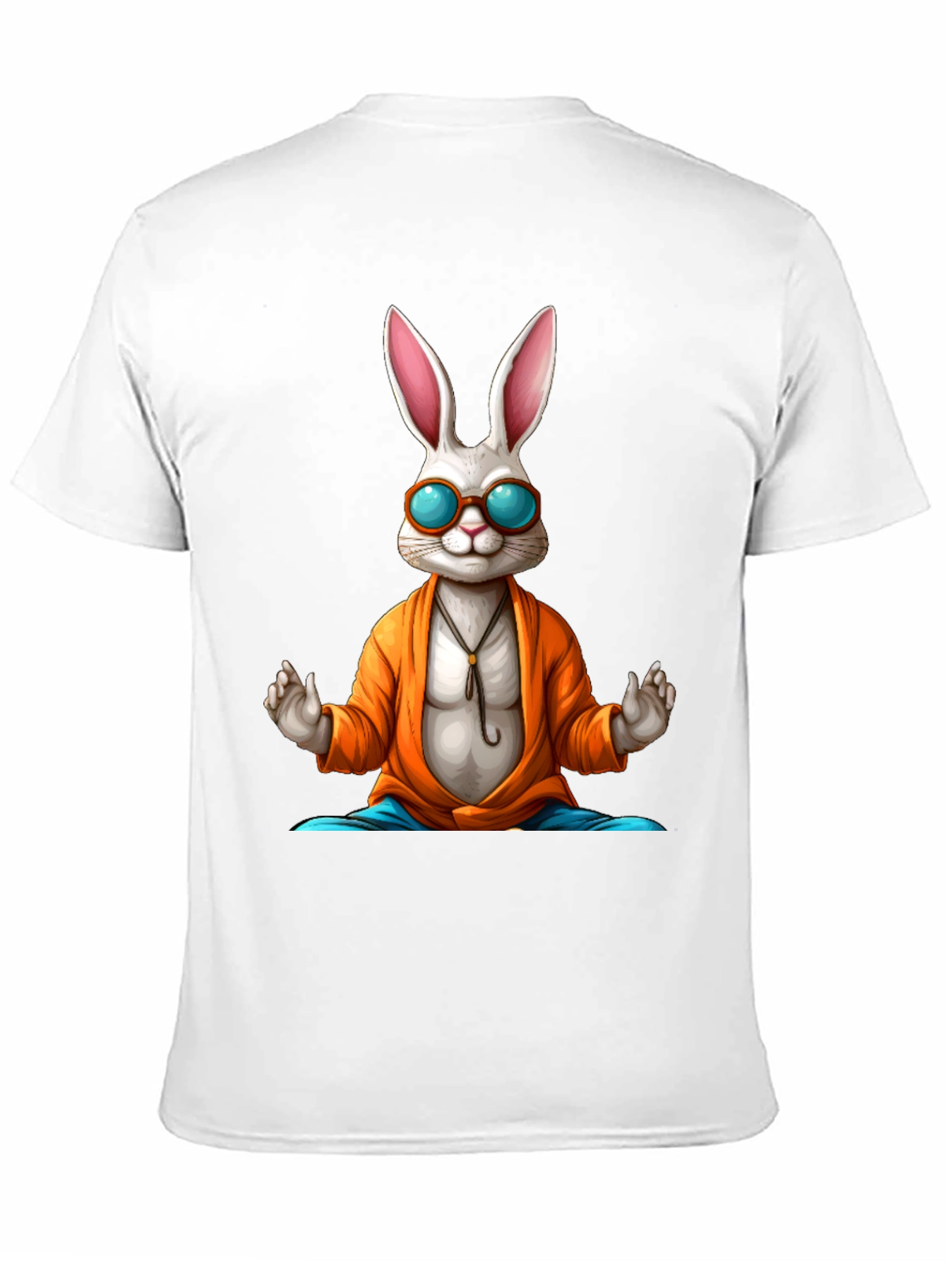 Zen Rabbit Tee - Meditating Hare Graphic T-Shirt