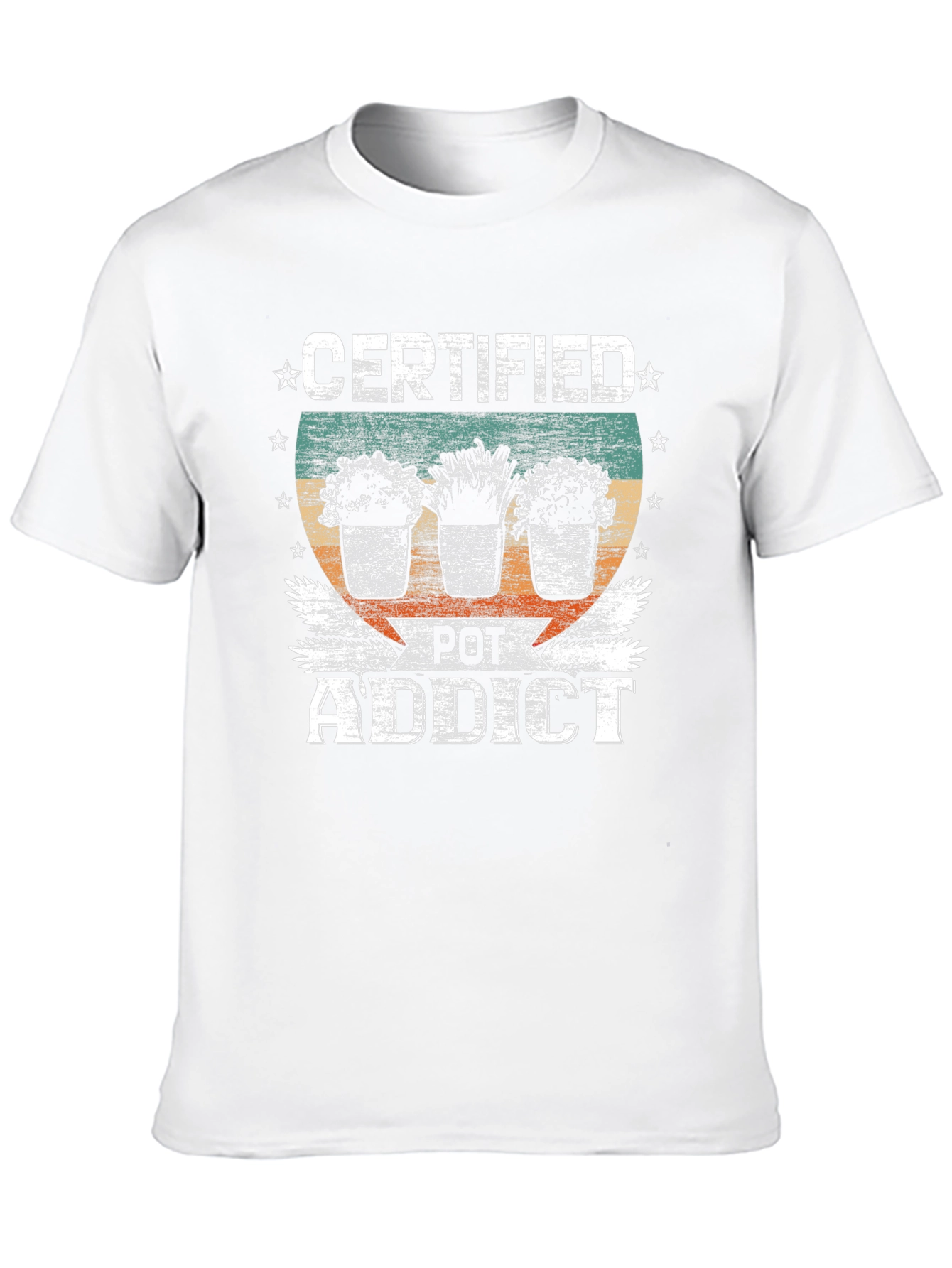 Certified Pot Addict Graphic T-Shirt