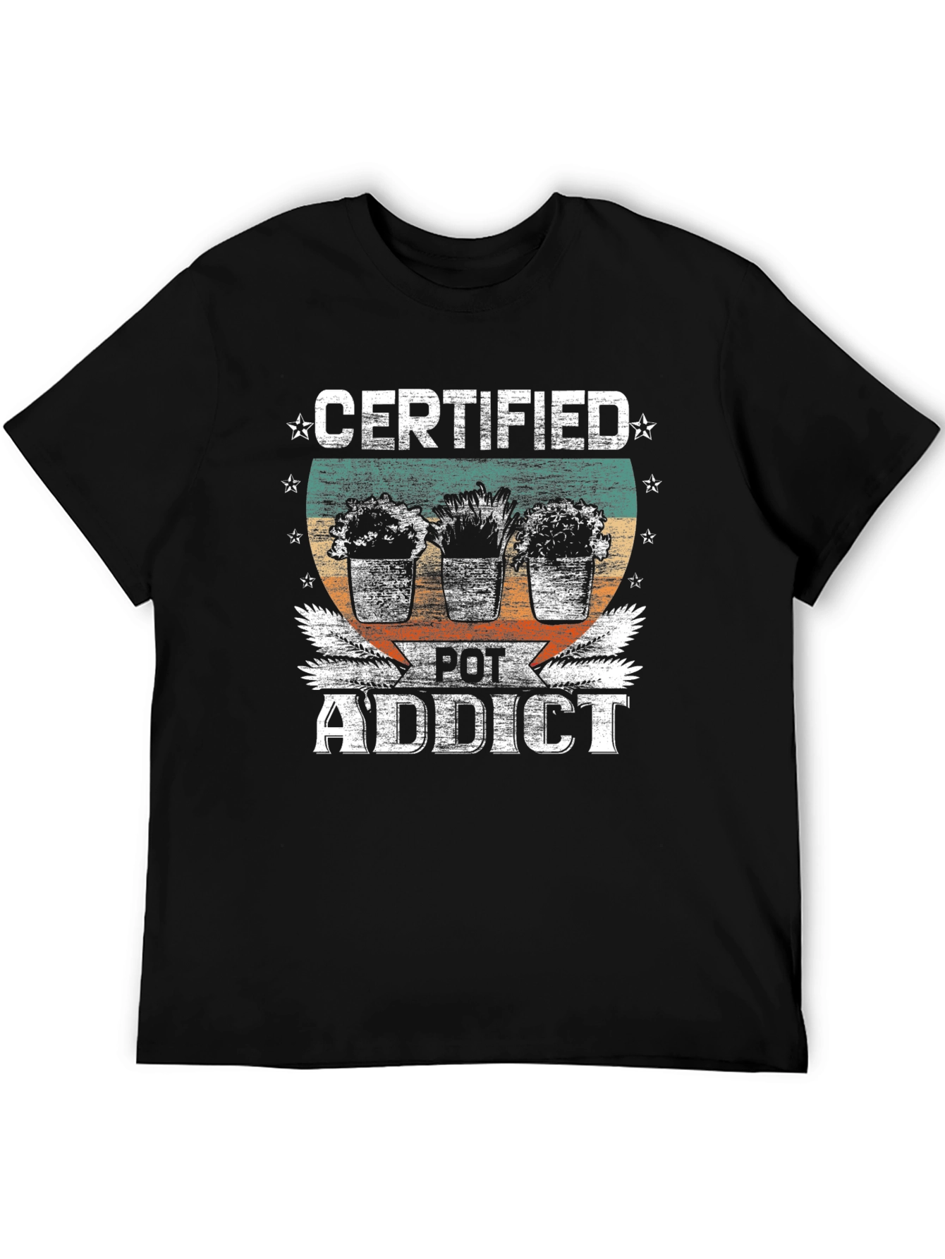 Certified Pot Addict Graphic T-Shirt