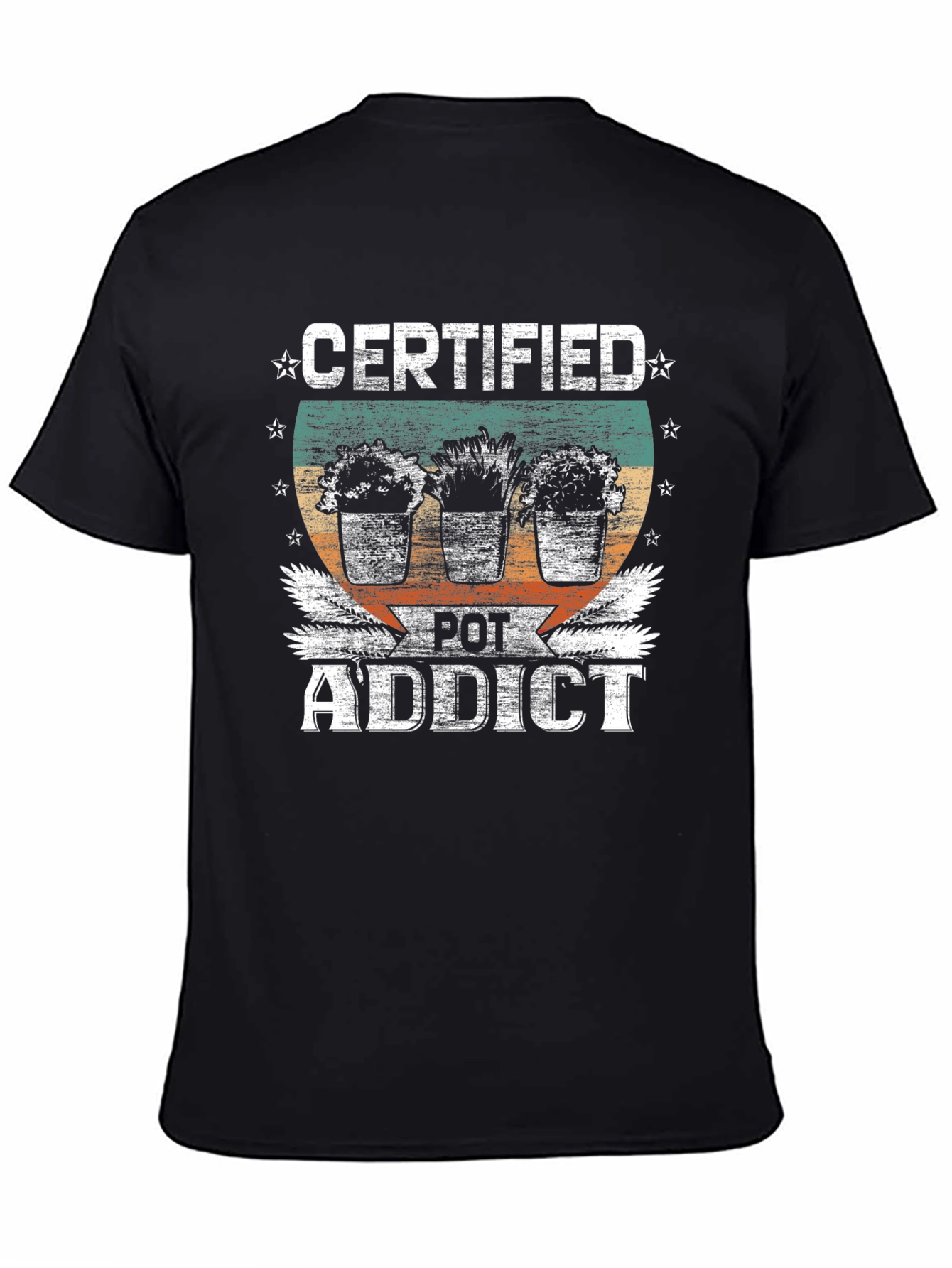Certified Pot Addict Graphic T-Shirt