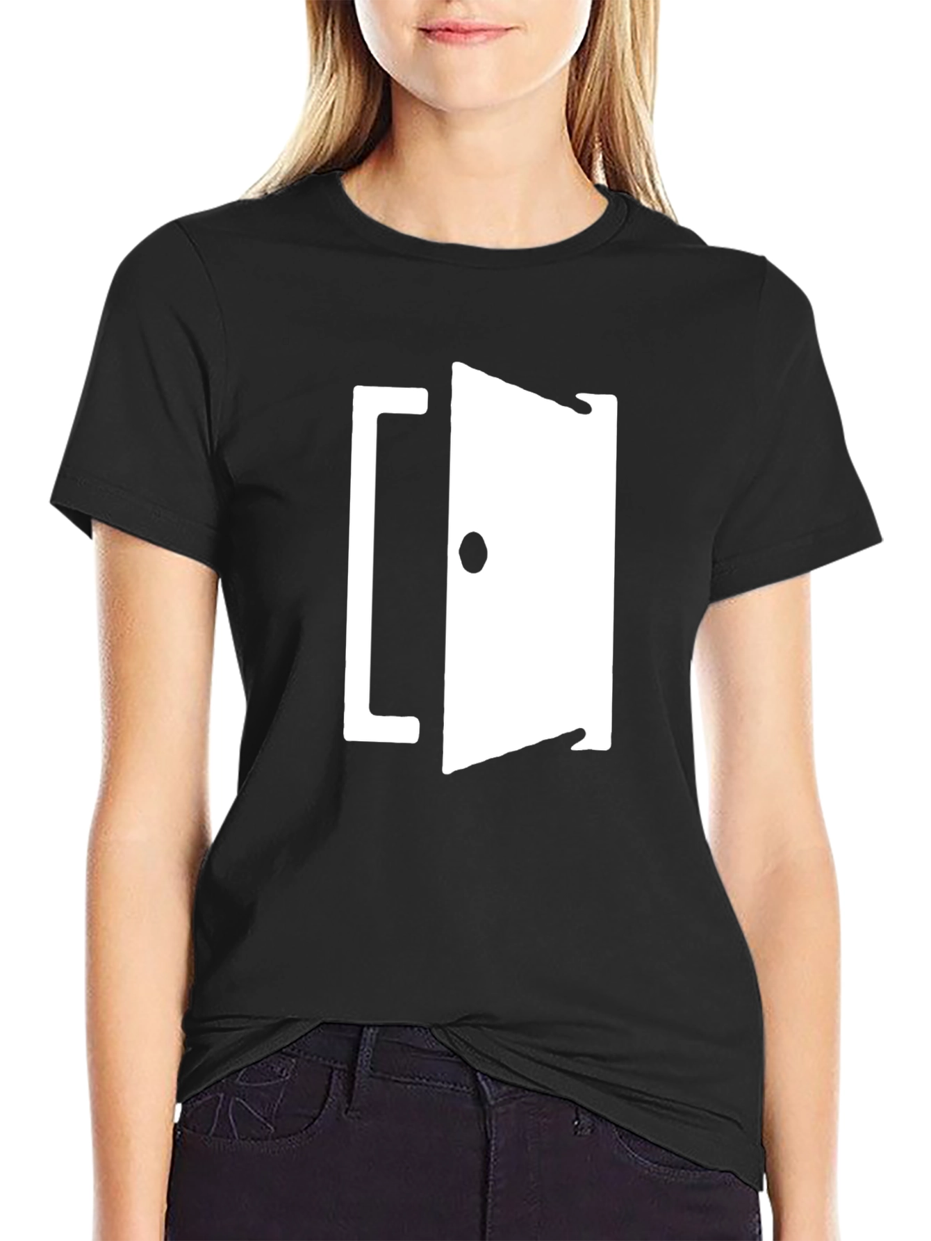 Open Door Graphic T-Shirt - Black