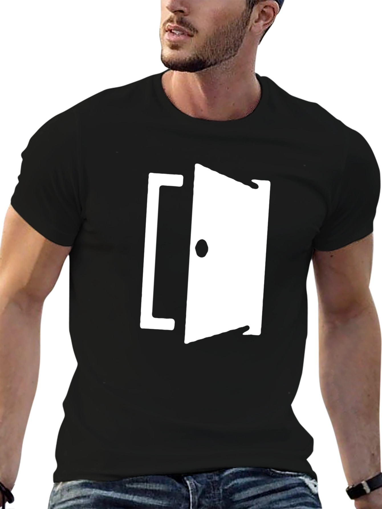 Open Door Graphic T-Shirt - Black