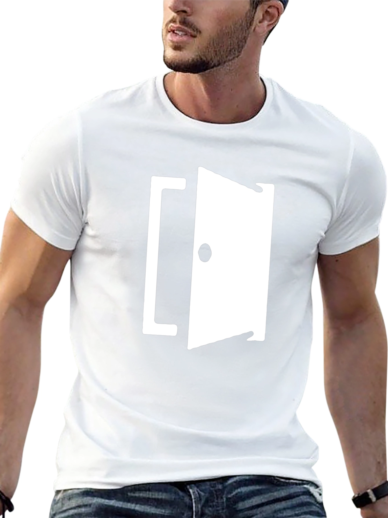 Open Door Graphic T-Shirt - Black