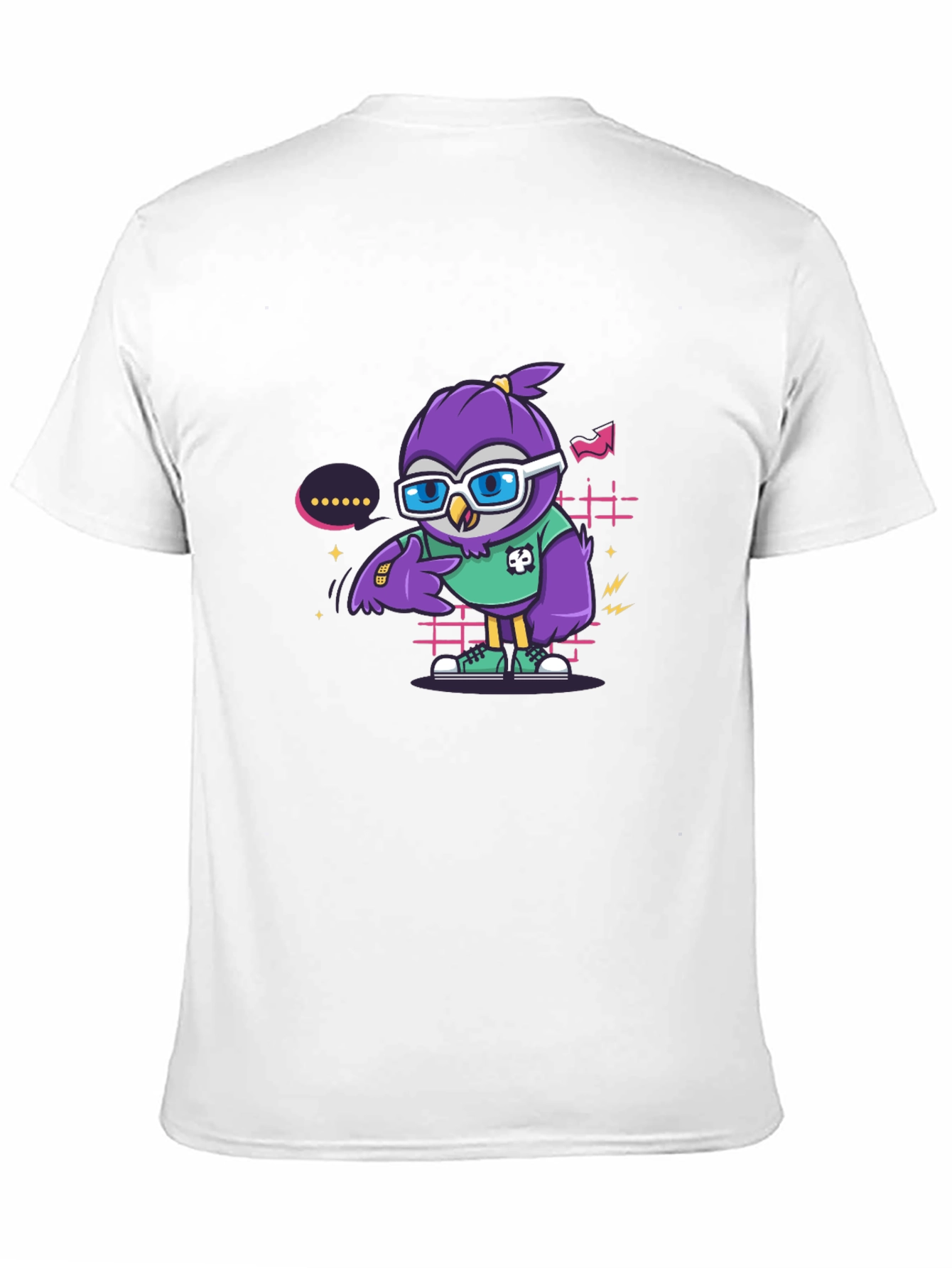 Cool Owl Graphic Tee - Trendy Cartoon Style