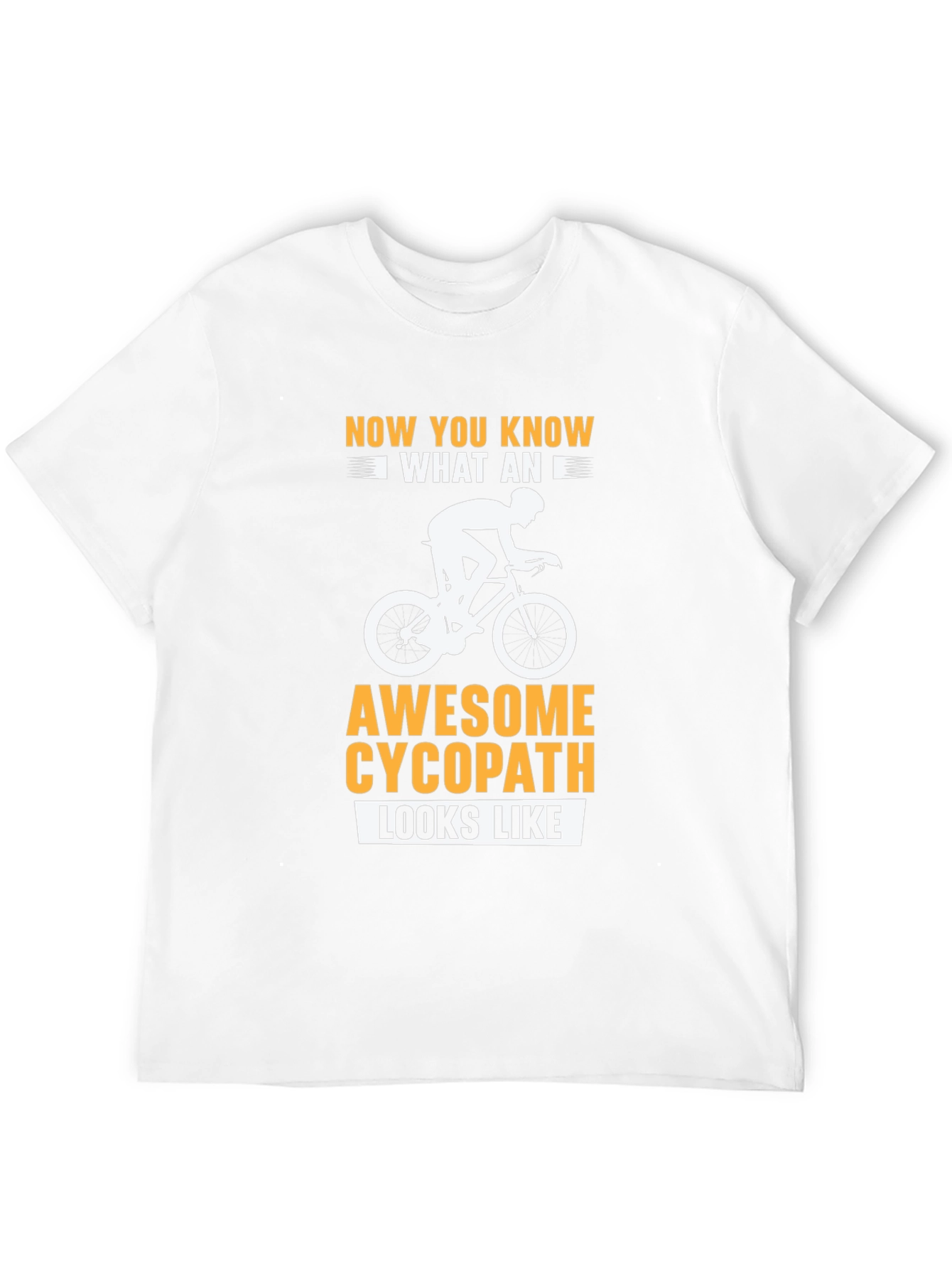 Awesome Cycopath Cyclist Black T-Shirt