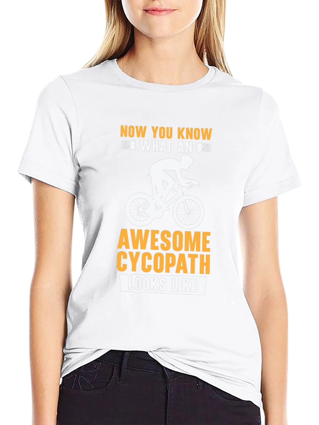 Awesome Cycopath Cyclist Black T-Shirt
