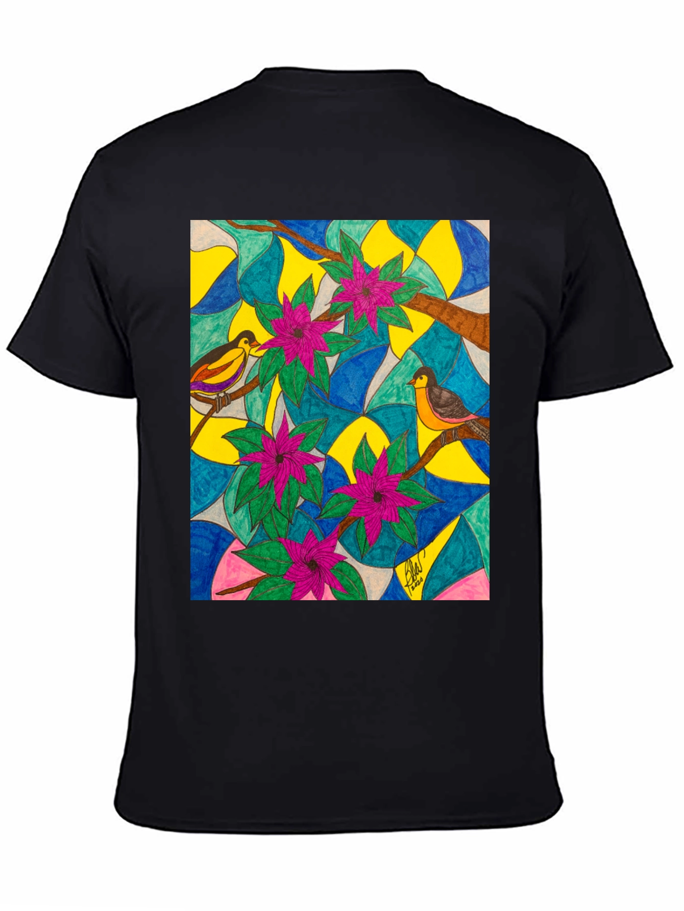Bird & Bloom Art T-Shirt