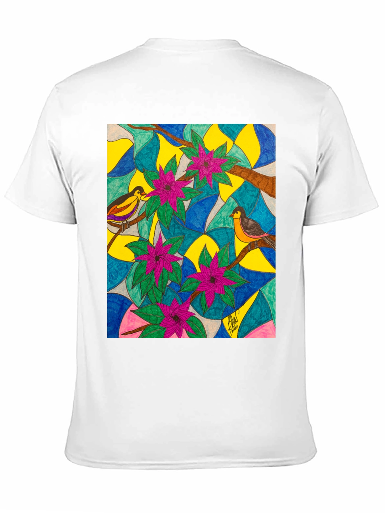 Bird & Bloom Art T-Shirt