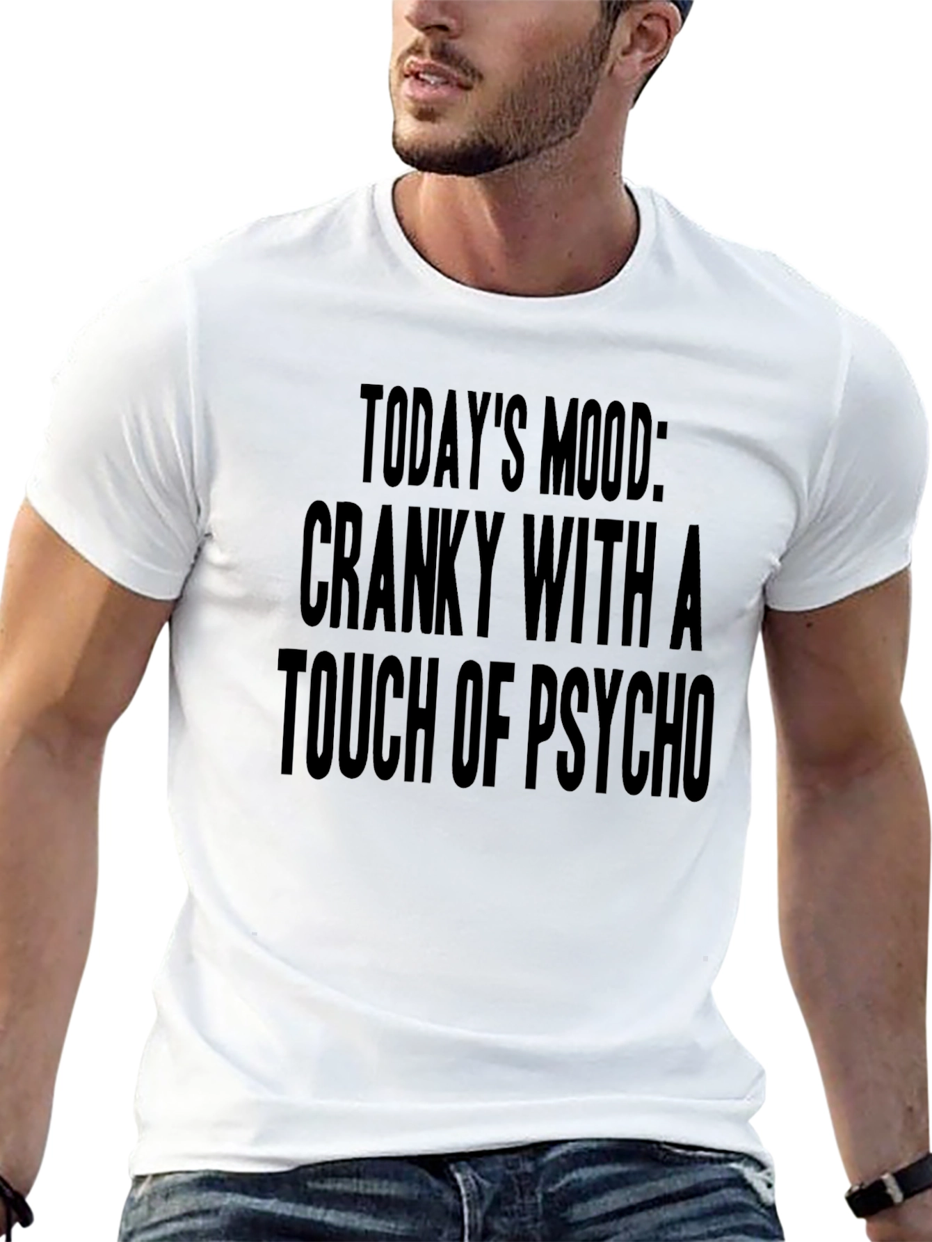 Cranky with a Touch of Psycho Mens Tee