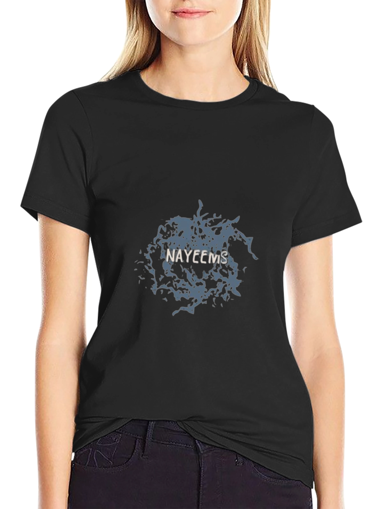 Nayeems Graphic Print Black T-Shirt