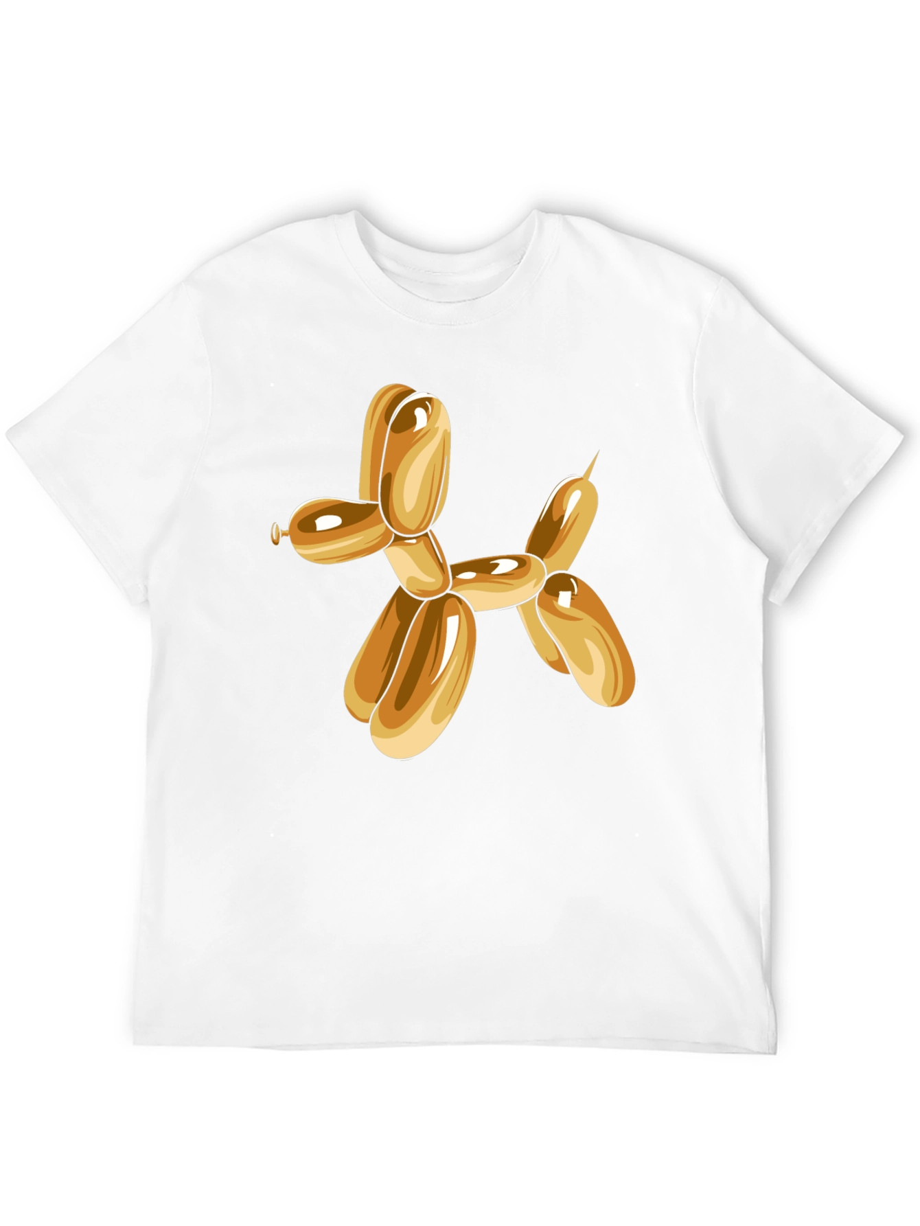 Balloon Dog Graphic Tee - Black Cotton Blend