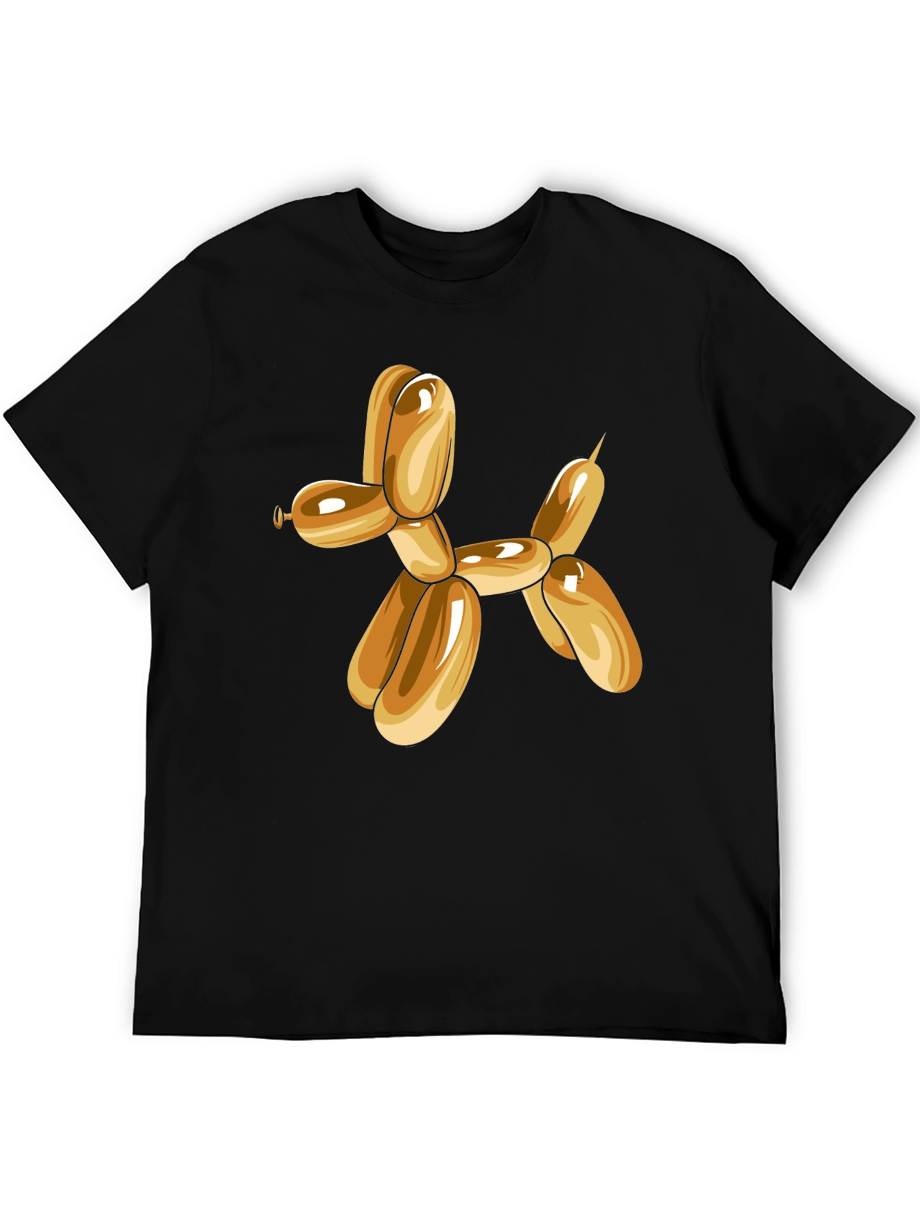 Balloon Dog Graphic Tee - Black Cotton Blend