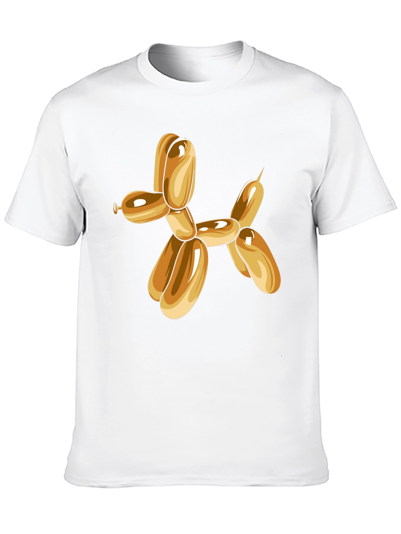 Balloon Dog Graphic Tee - Black Cotton Blend
