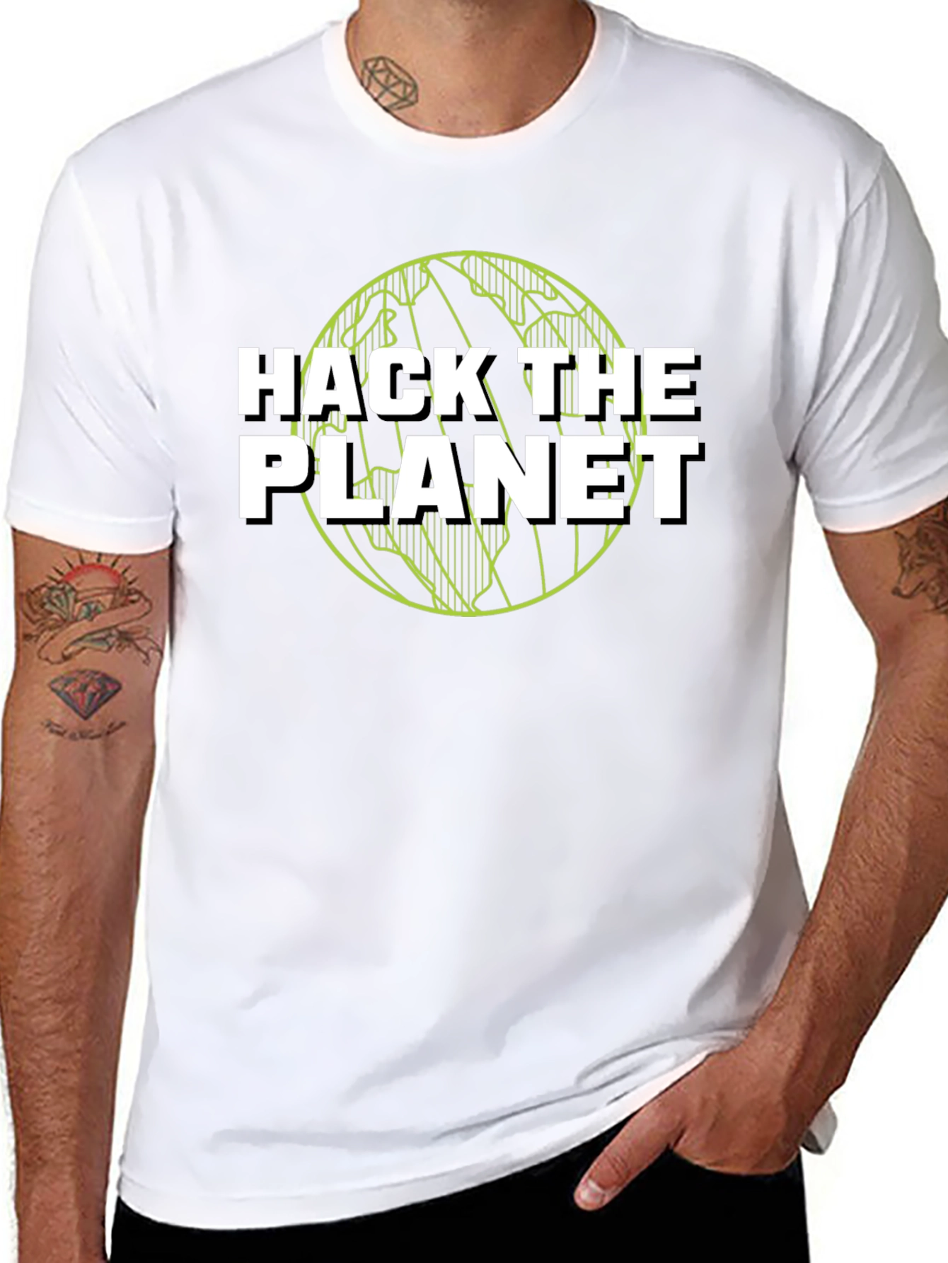 Hack the Planet Graphic Tee - Earth Day T-Shirt