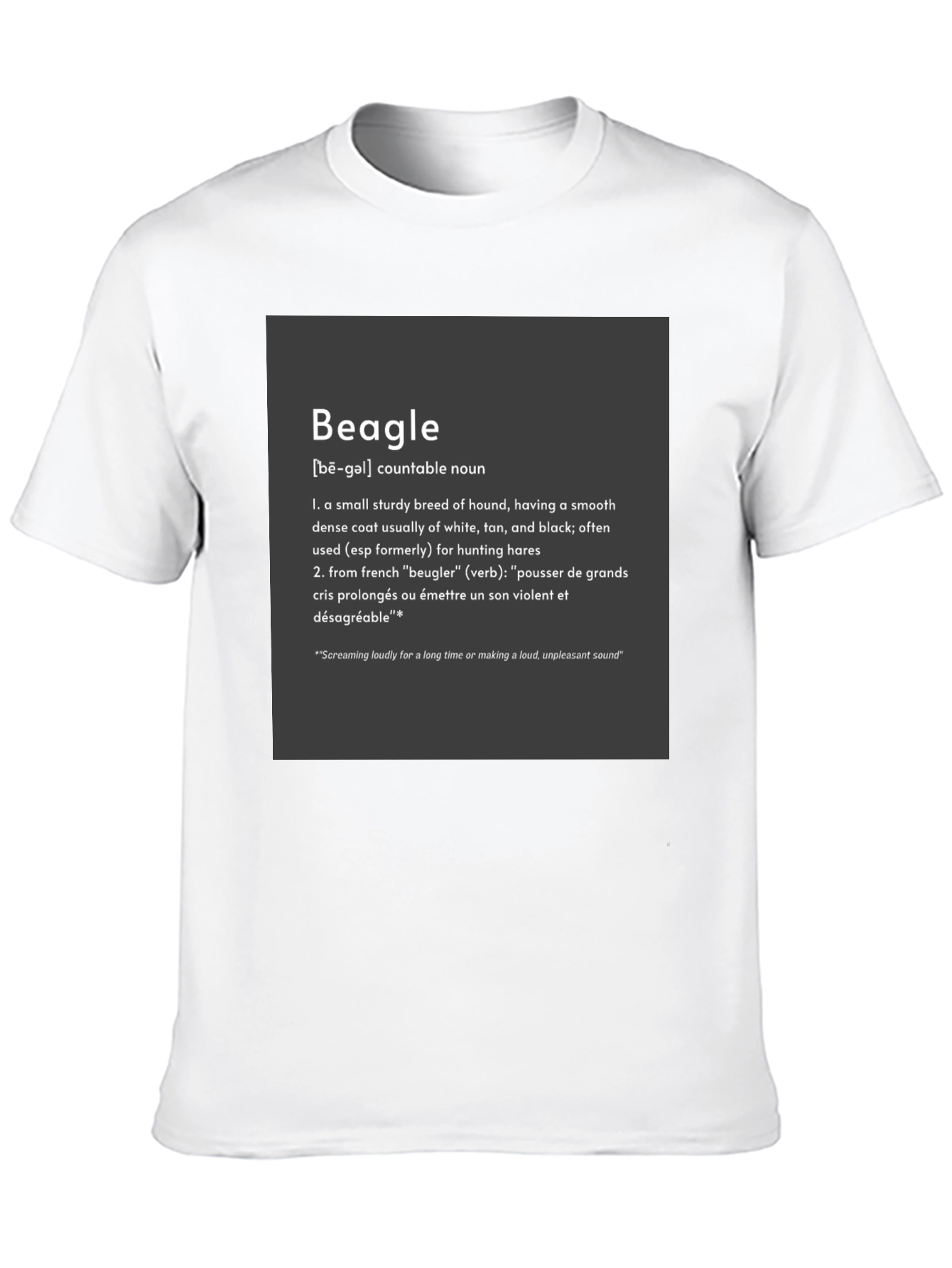 Beagle Definition Graphic Tee - Dog Lover Apparel