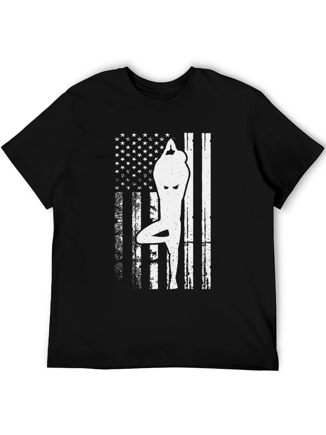 Yoga American Flag T-Shirt