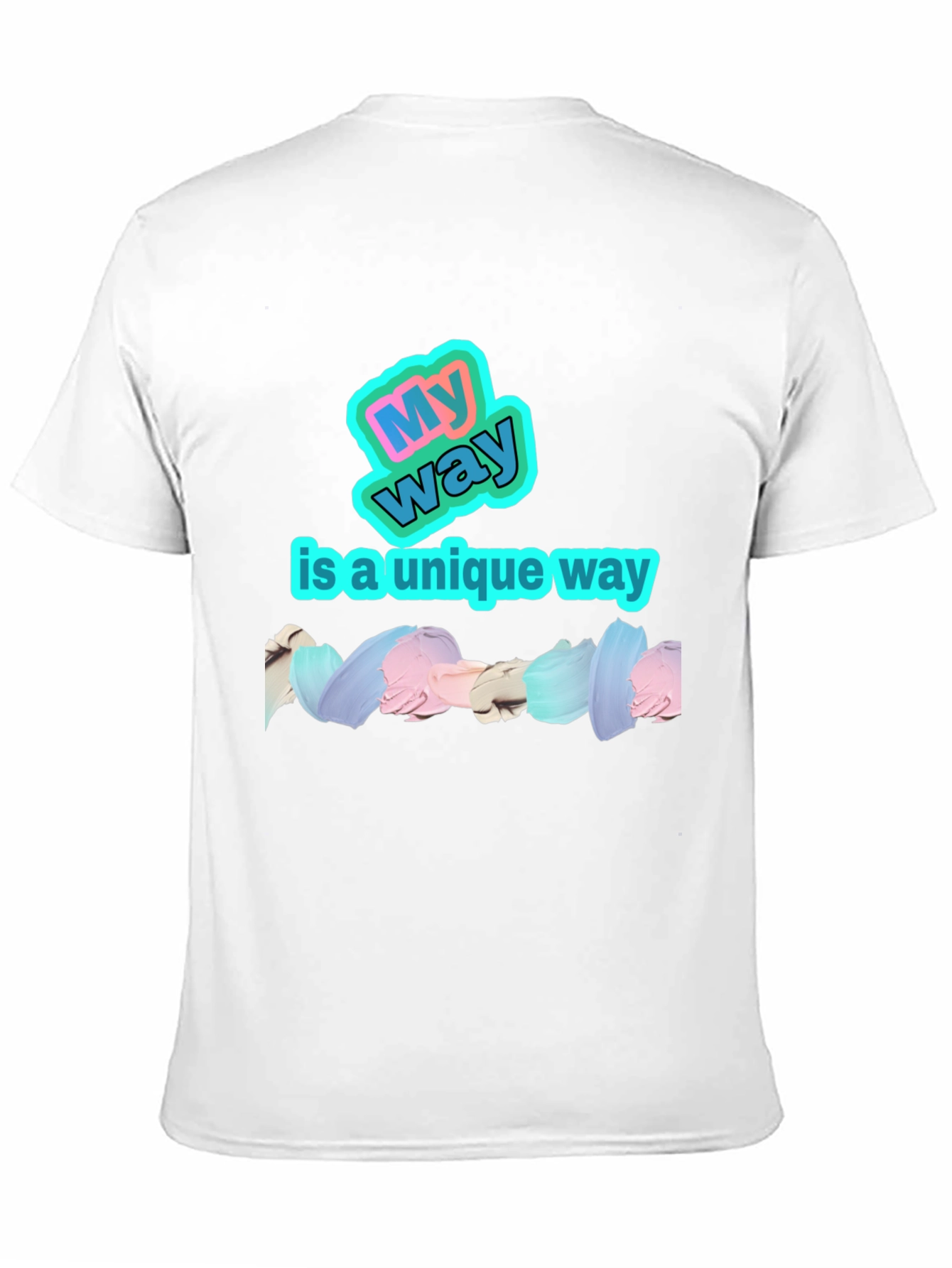 My Way Unique Black Graphic T-Shirt