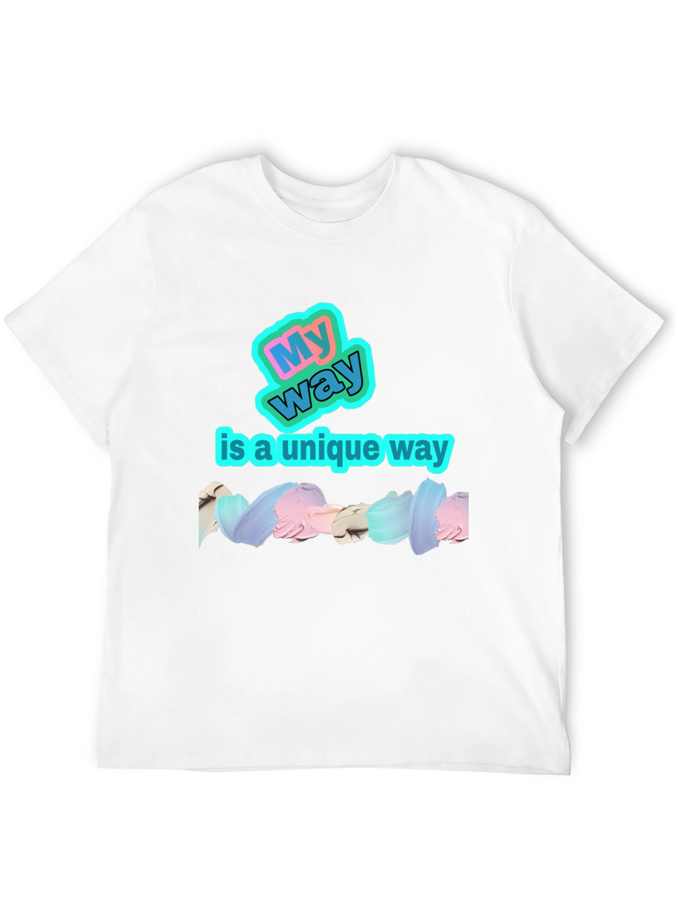 My Way Unique Black Graphic T-Shirt