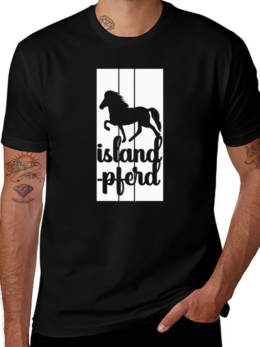 Icelandic Horse Black T-Shirt
