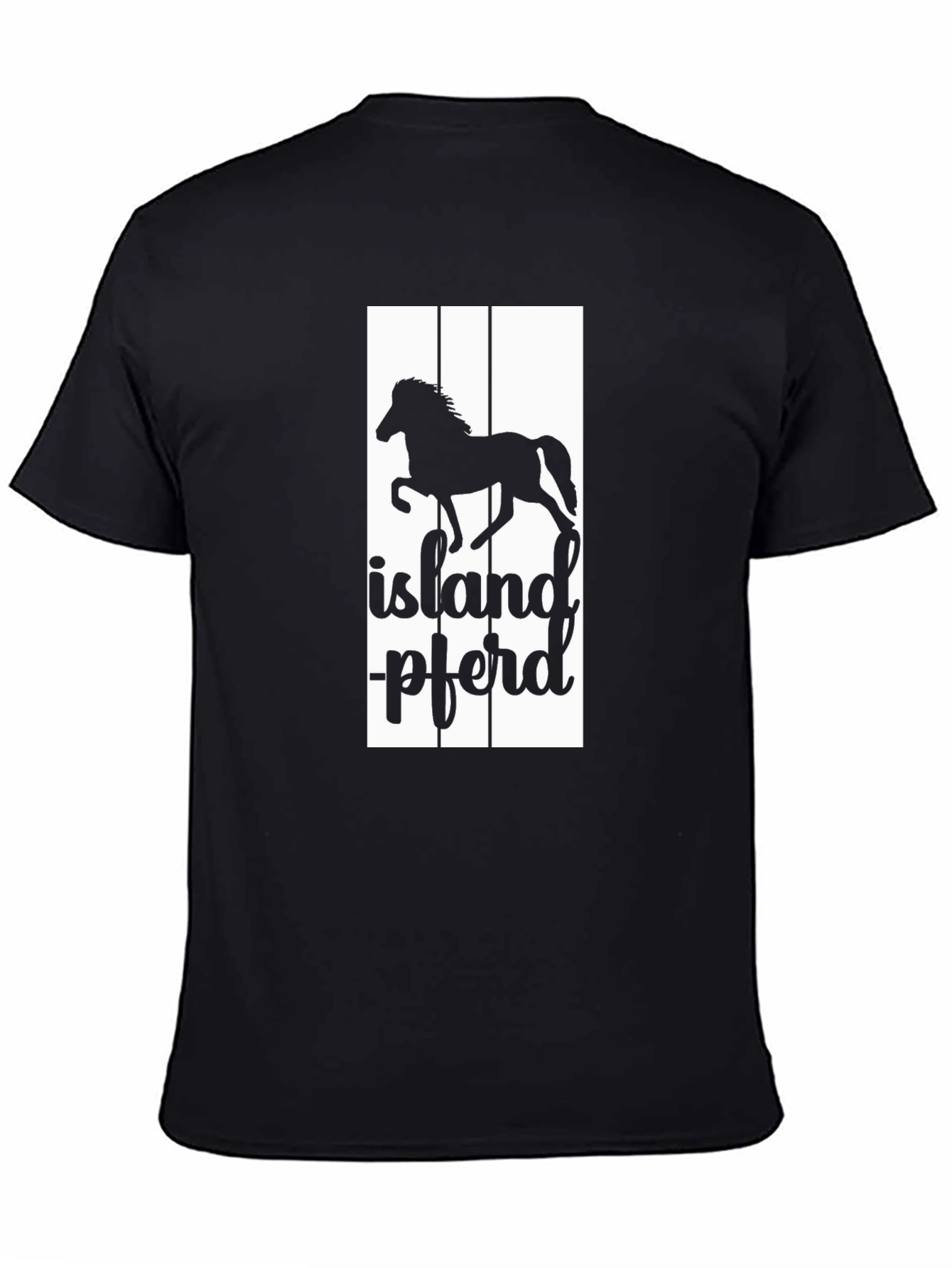 Icelandic Horse Black T-Shirt