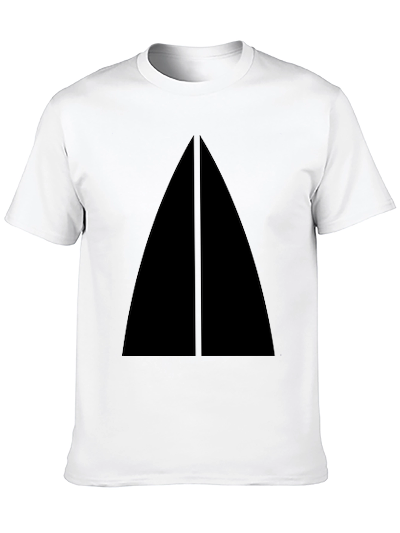 Minimalist Black Triangle Graphic T-Shirt