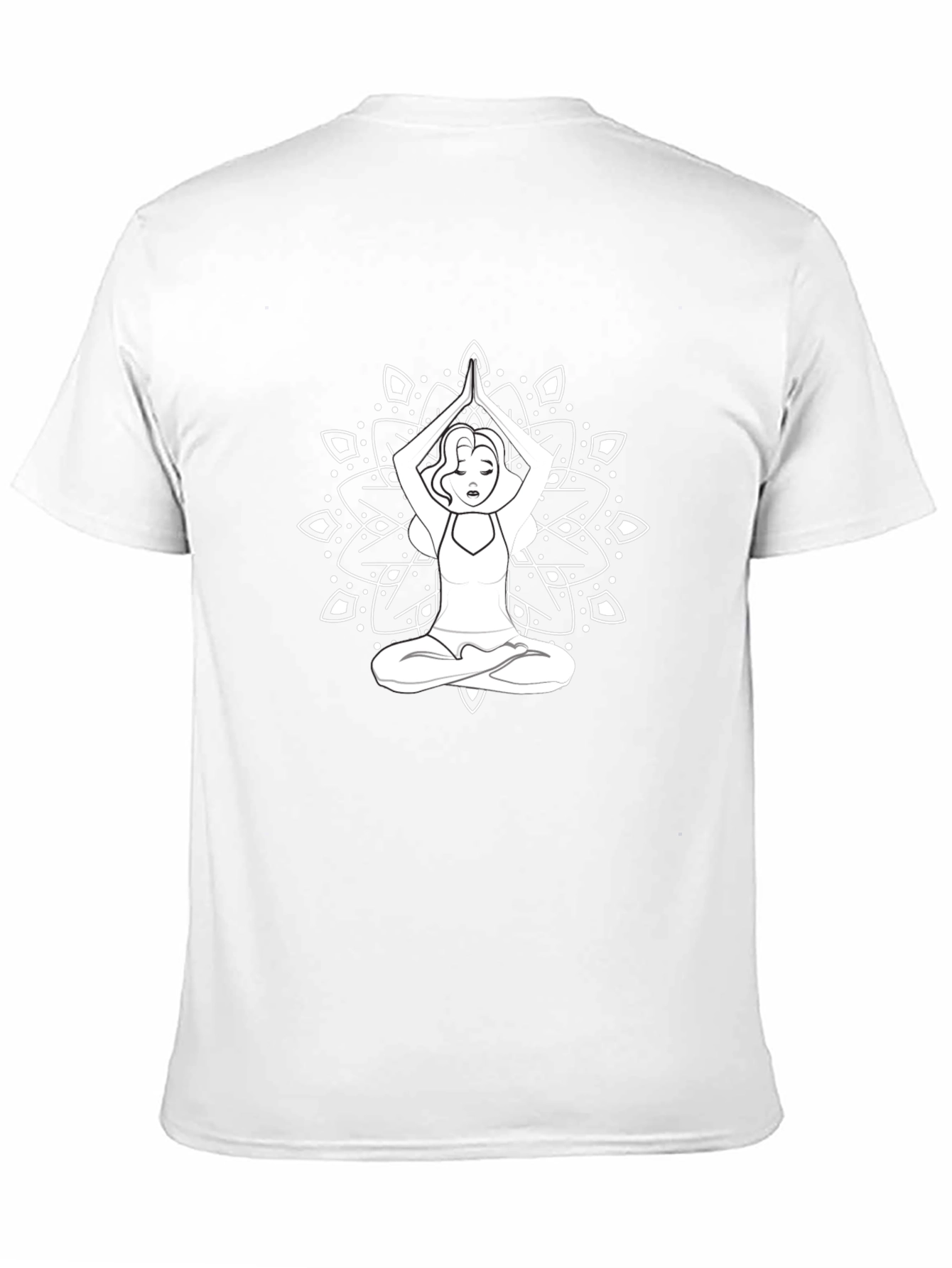 Yoga Mandala Graphic Tee - Relaxed Fit