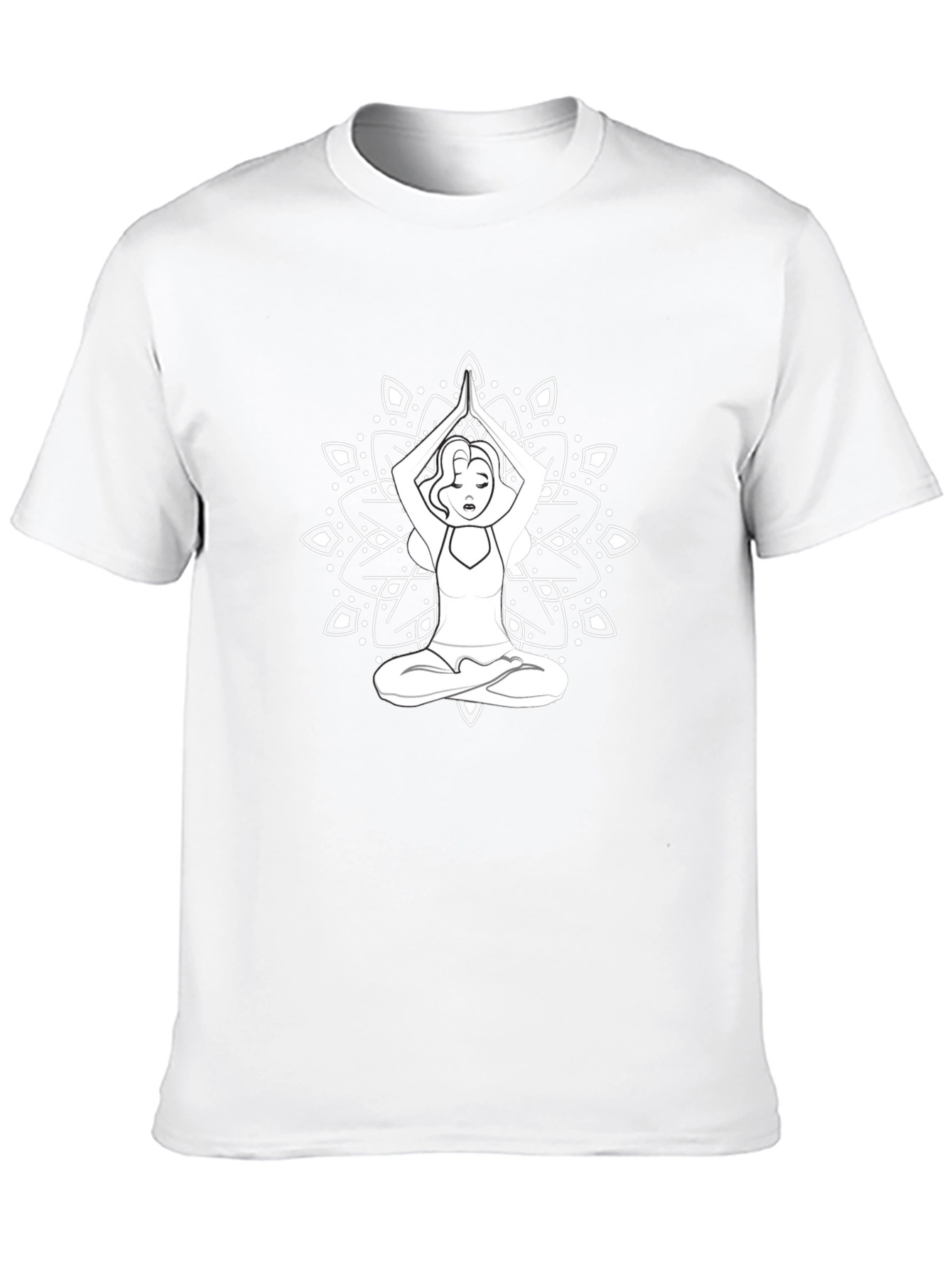 Yoga Mandala Graphic Tee - Relaxed Fit
