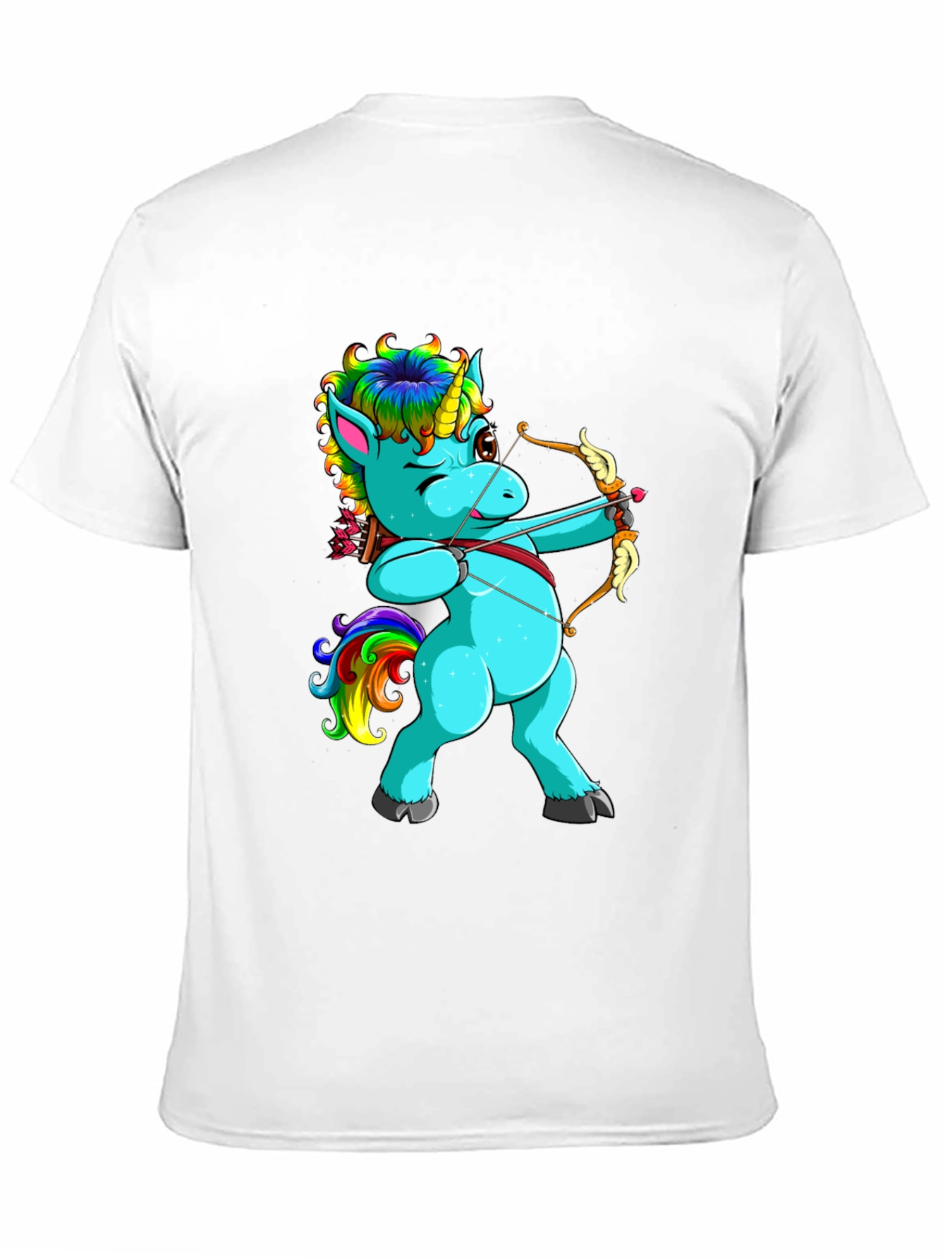 Unicorn Archer Graphic T-Shirt - Black