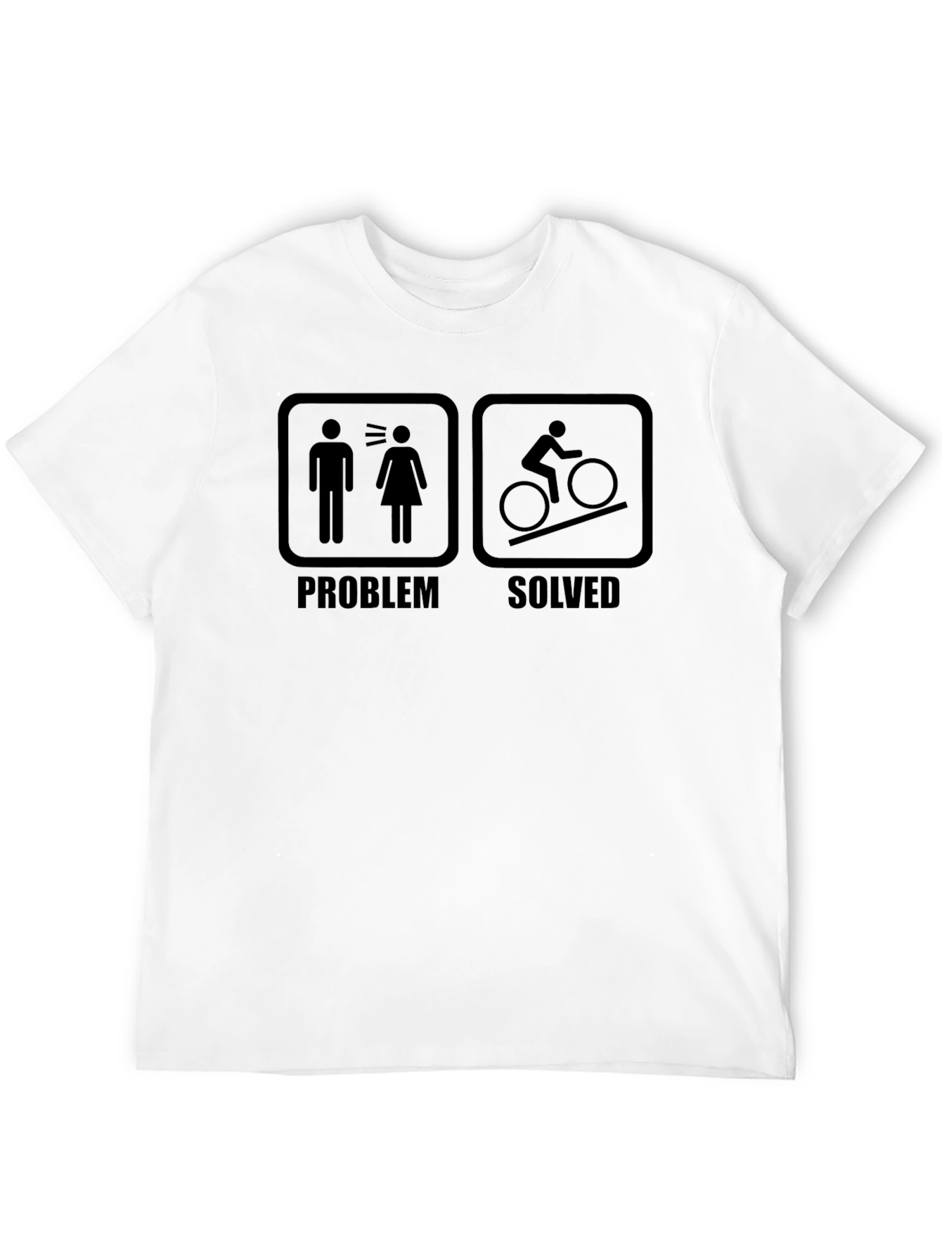 Problem Solved Cycling T-Shirt - Humorous Biker Tee