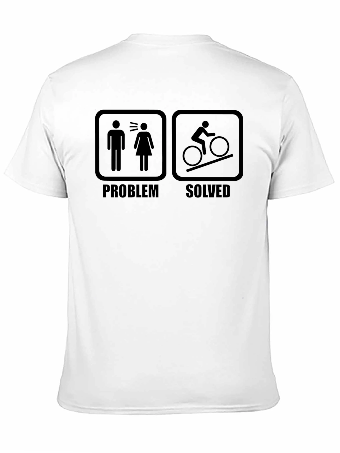 Problem Solved Cycling T-Shirt - Humorous Biker Tee