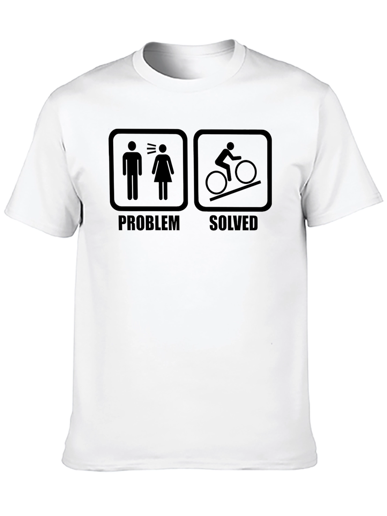 Problem Solved Cycling T-Shirt - Humorous Biker Tee