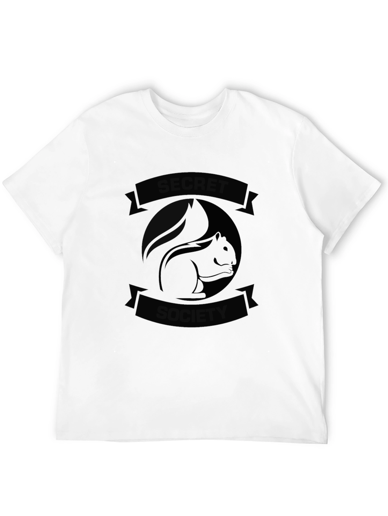 Secret Society Squirrel Black Graphic Tee