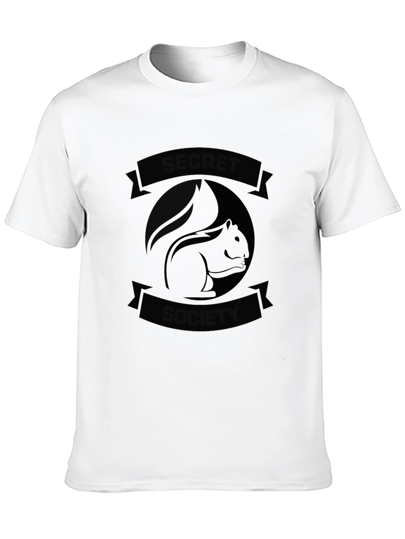 Secret Society Squirrel Black Graphic Tee