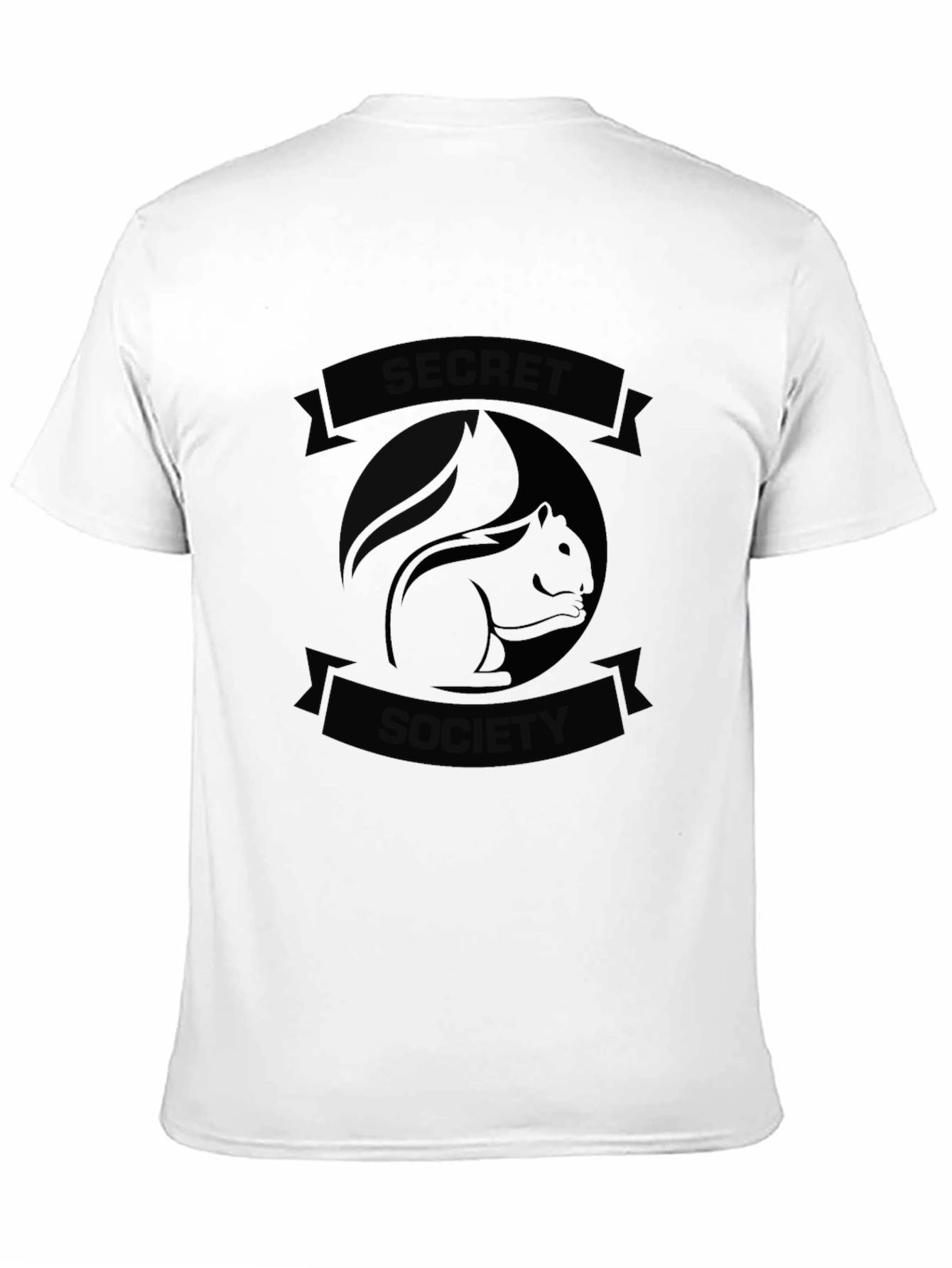Secret Society Squirrel Black Graphic Tee